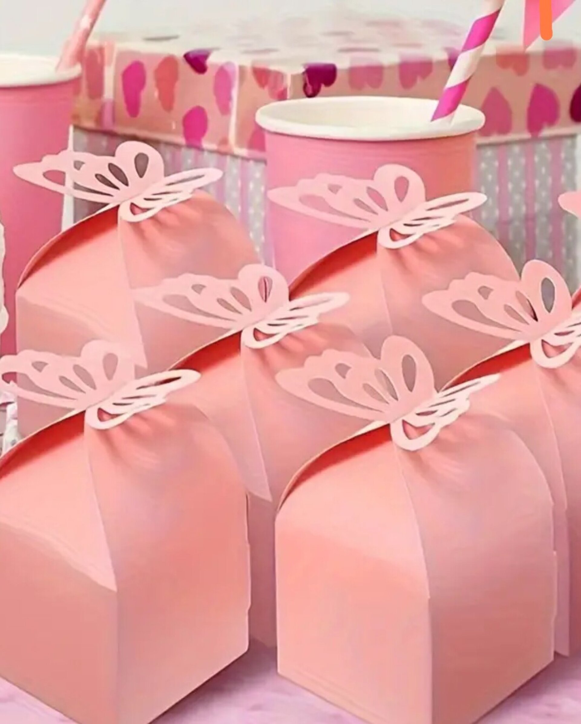 Caja Para Regalos Rosa 6x5 - 2