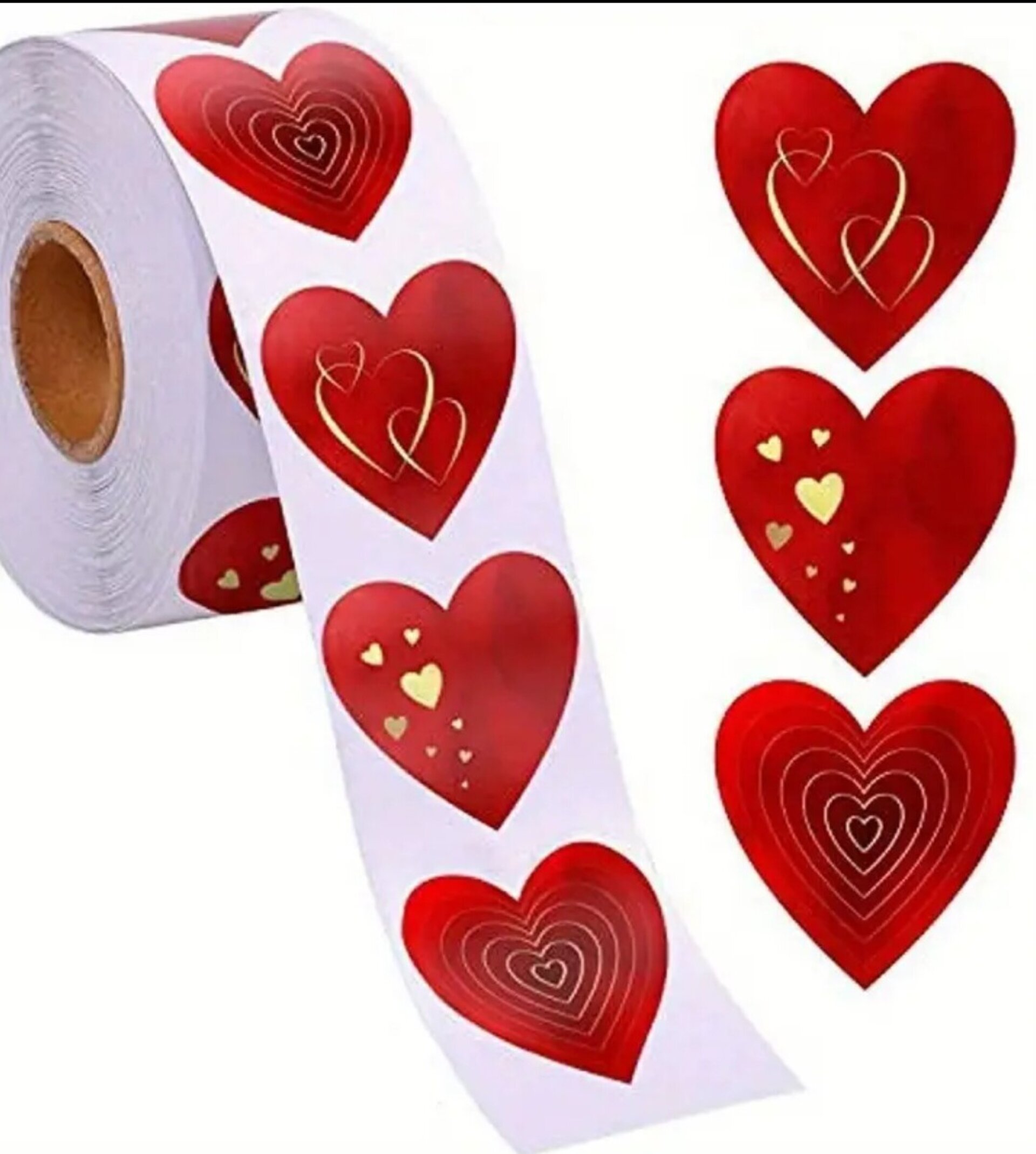 Pegatinas Premium 10 Unidades Corazón Rojo - 1