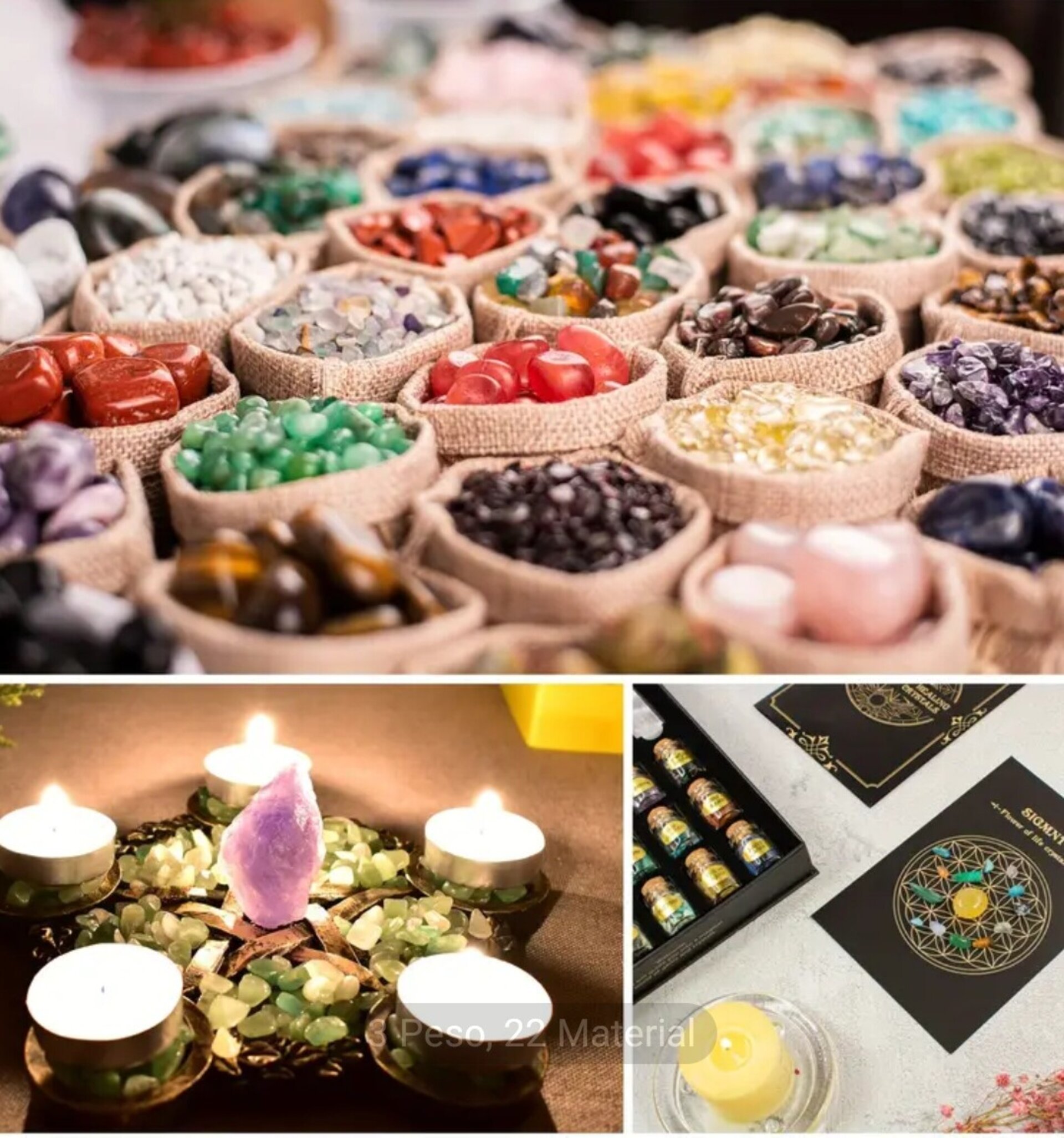 Piedras Cristal Natural Mixto 5G - 2