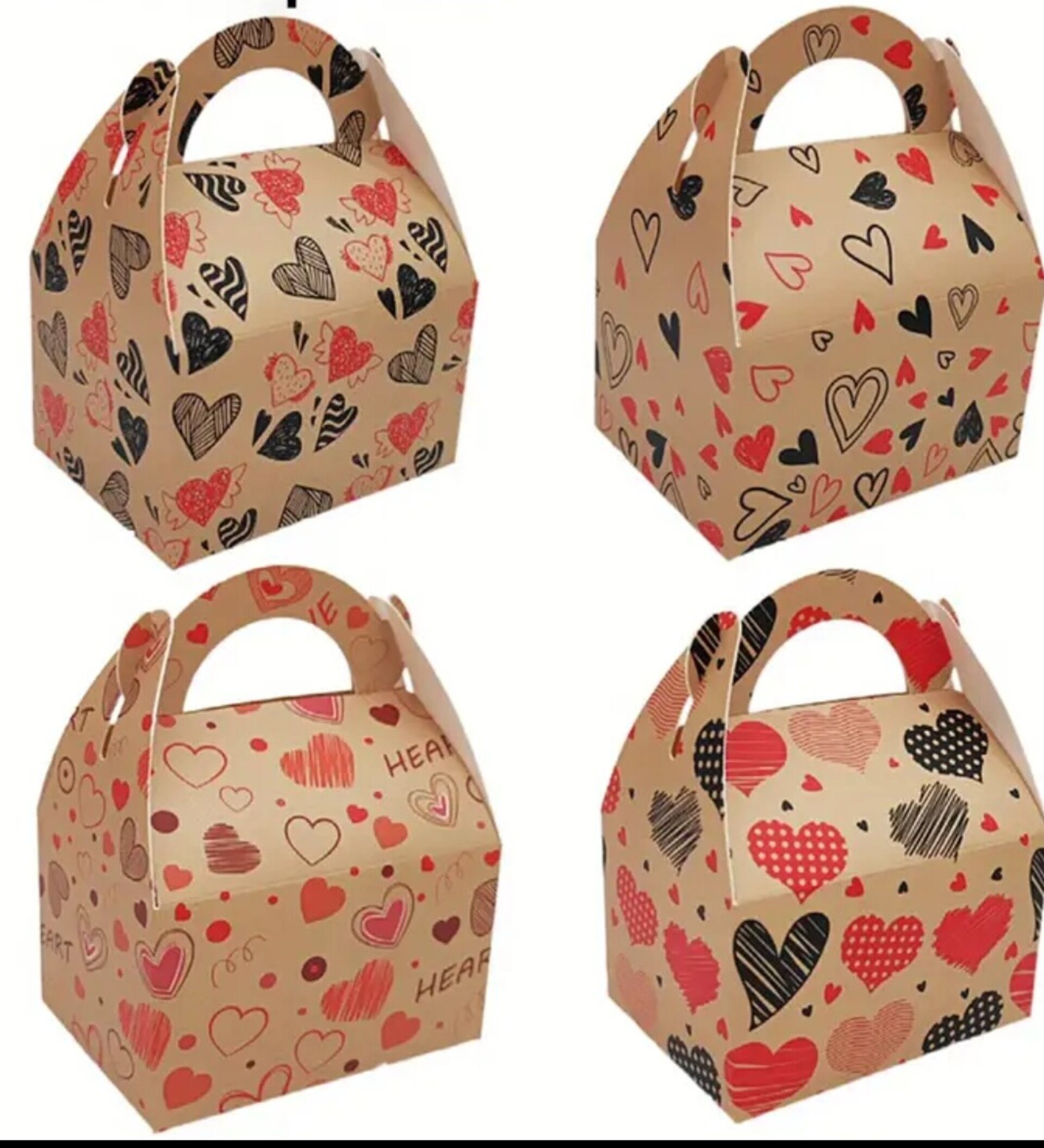 Caja Para Regalos 8x6x5 Corazon4 - 3