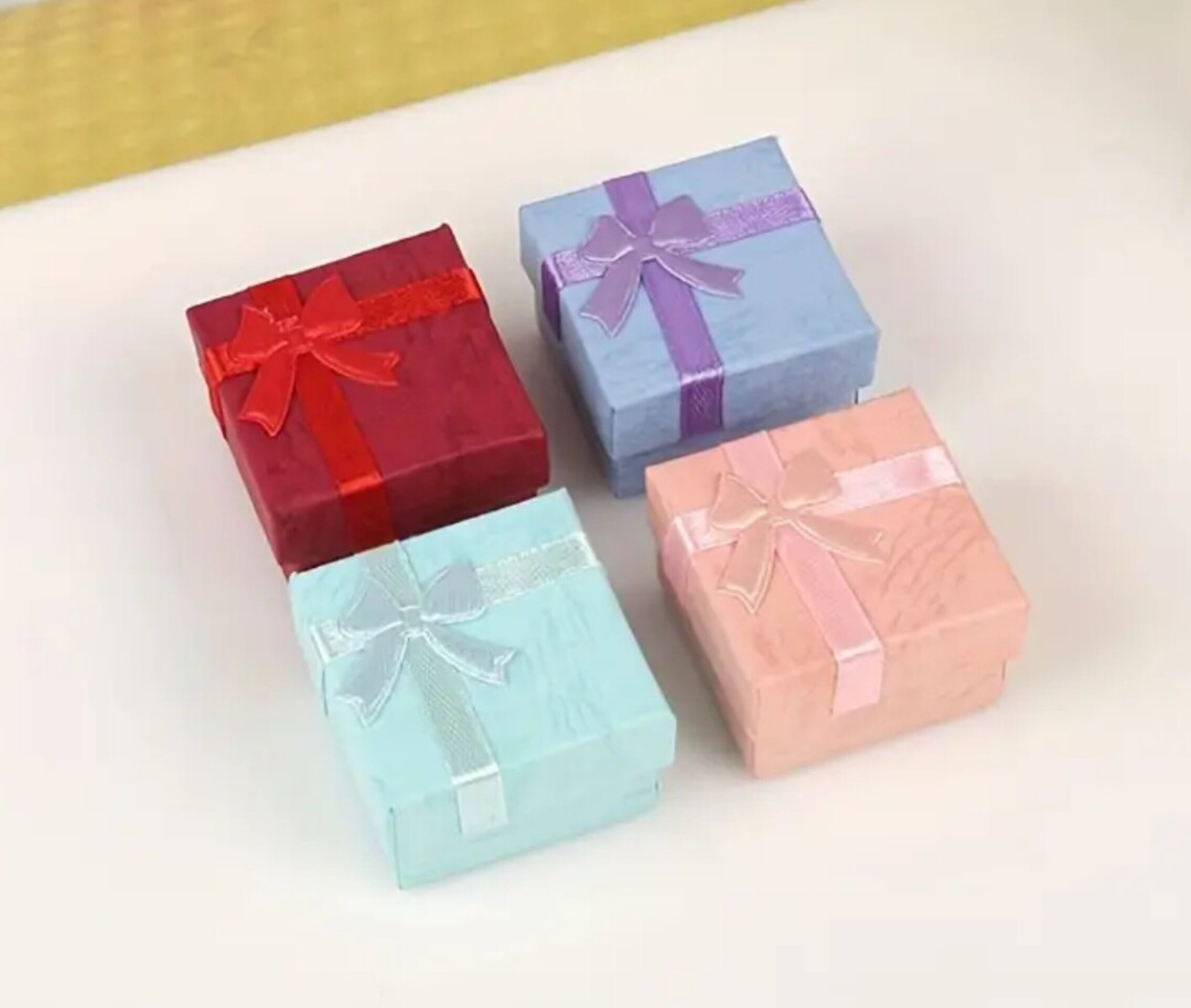 Caja Para Regalos Turquesa Lazo - 6