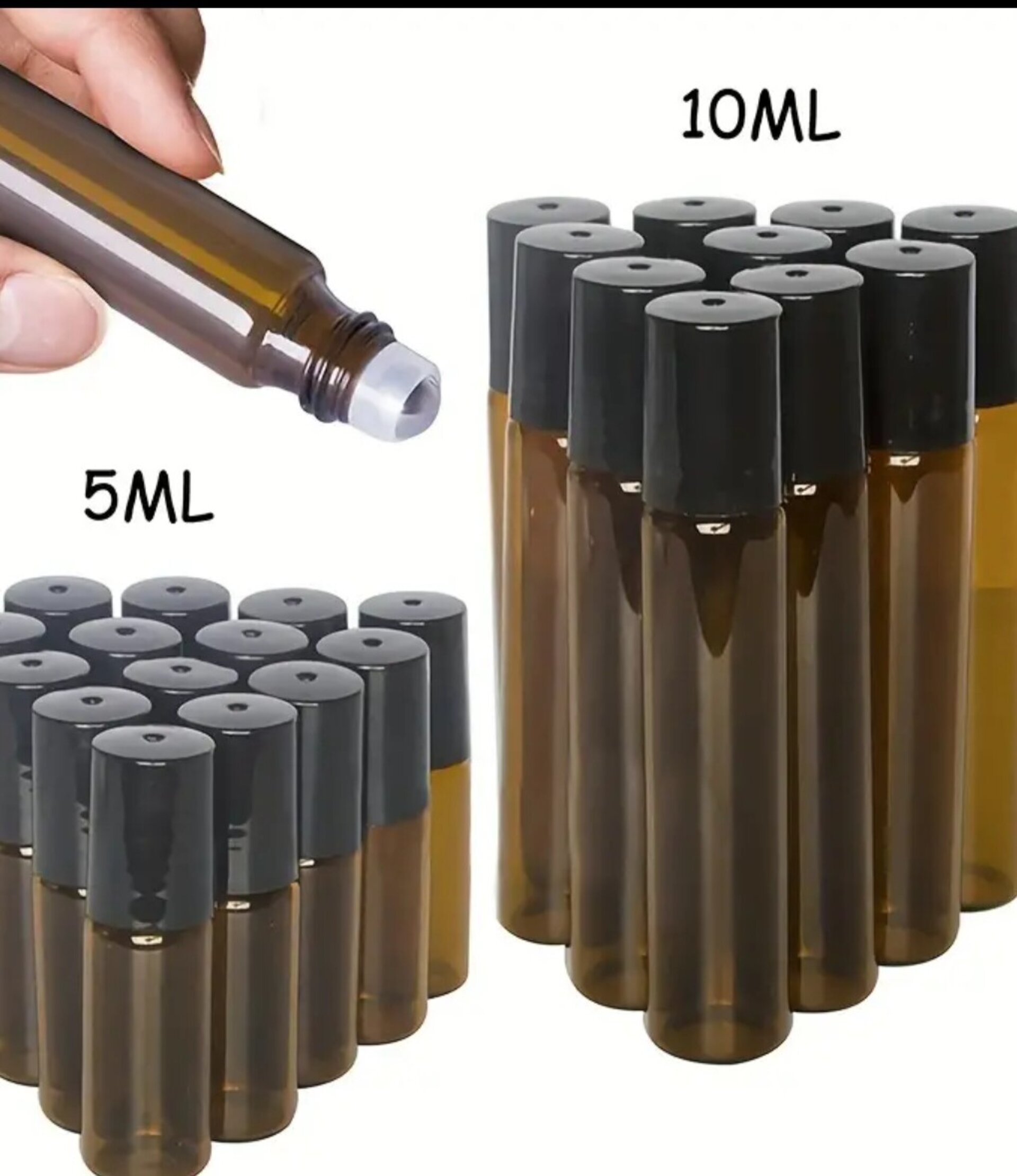 Envase Perfume 10mll Cristal marron con bola - 4