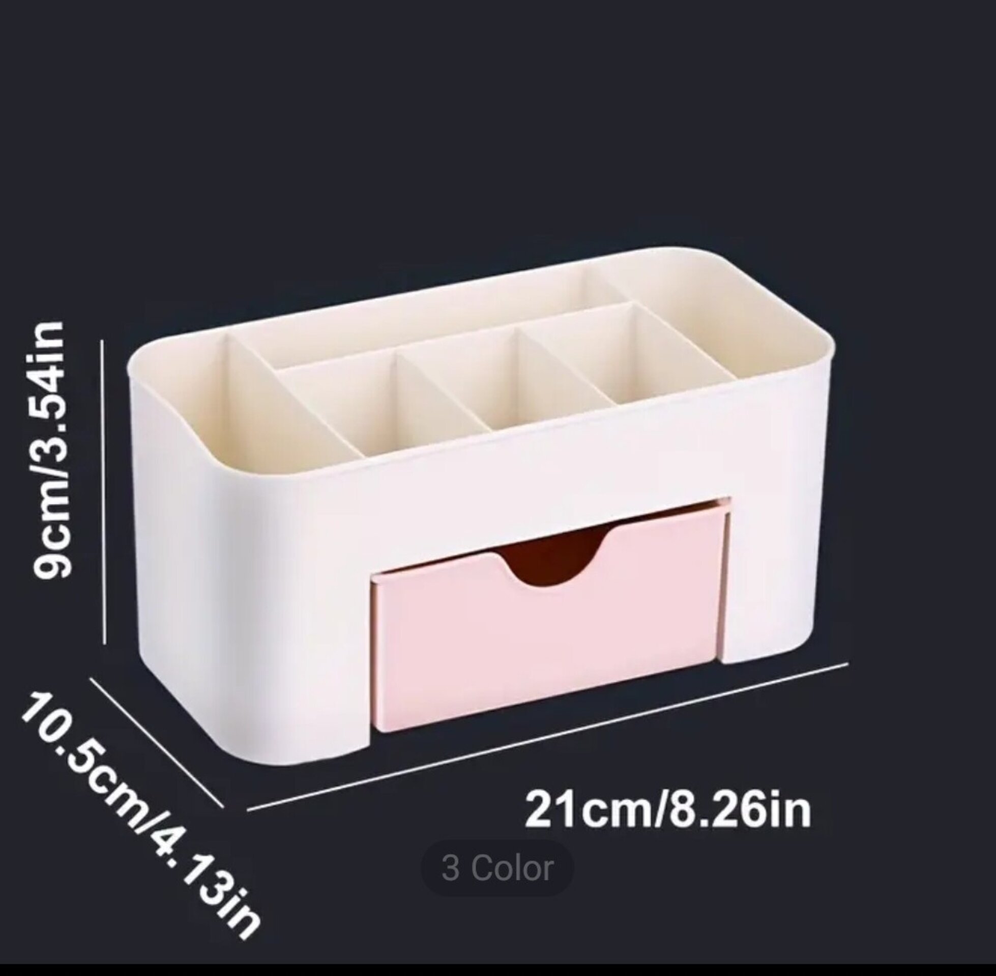 Organizador Con Cajón Rosa Claro - 10