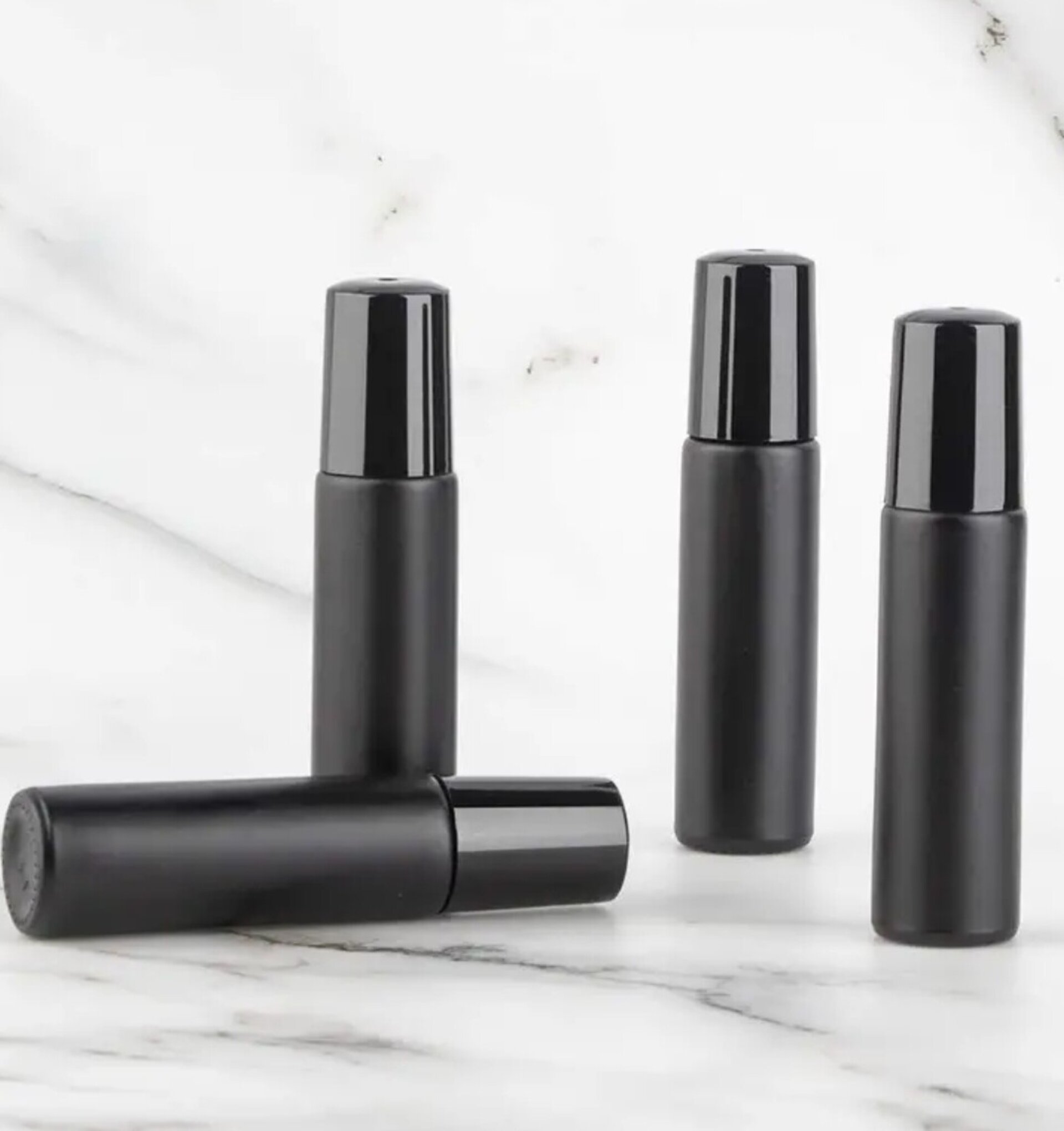 Envase Perfume 10mll Cristal negro con bola - 3