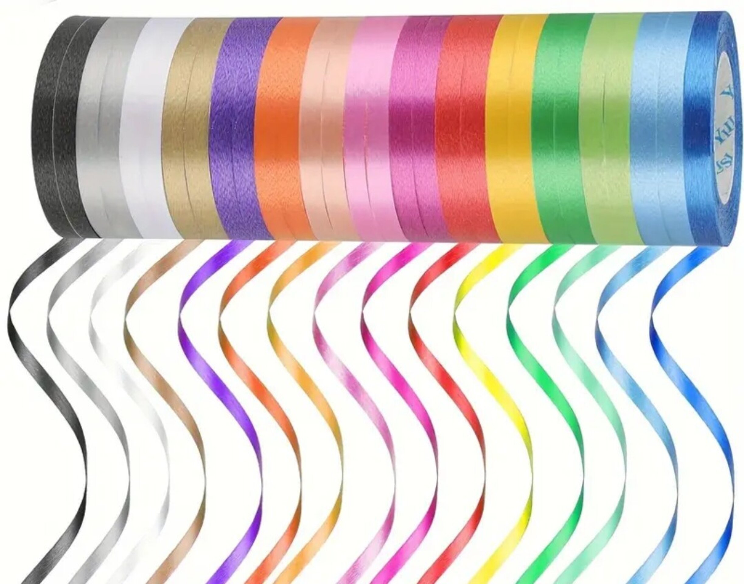 Rollo Cinta Rizada Colores 3 M - 1