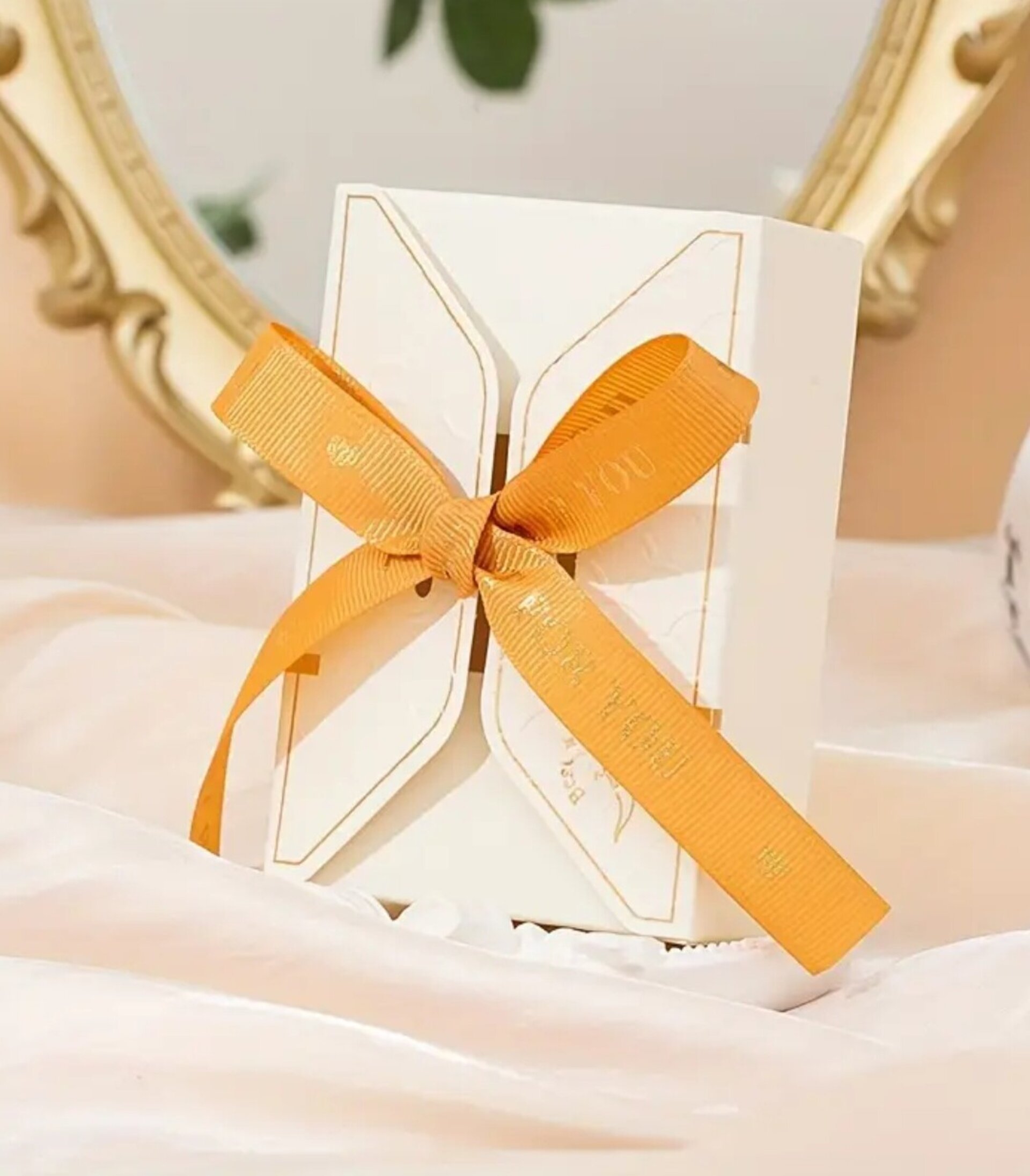 Caja Para Regalos Lazo 105x70x35 Lechoso - 4