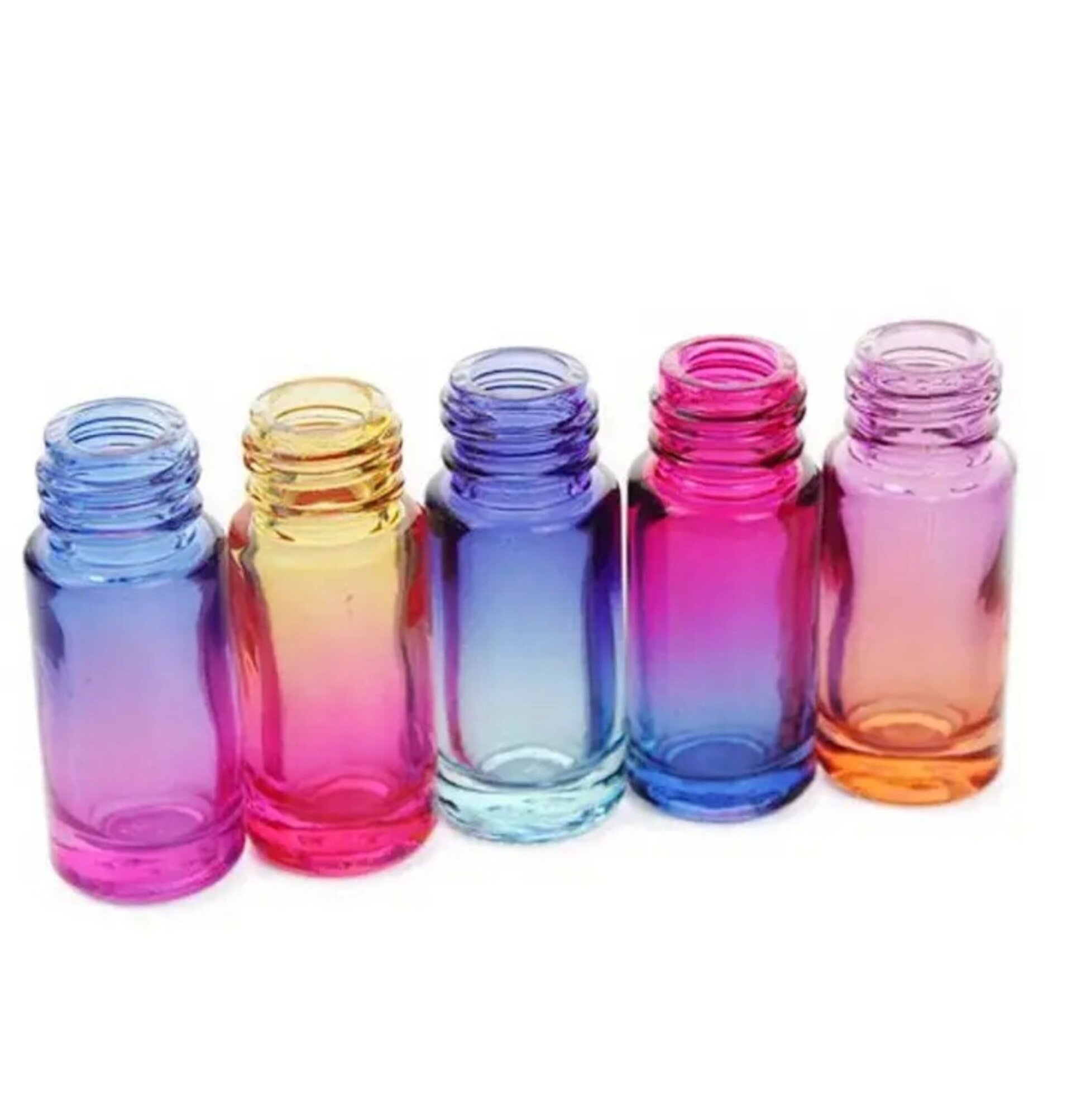 Envase Perfume 5mll Cristal Arcoiris con bola - 5