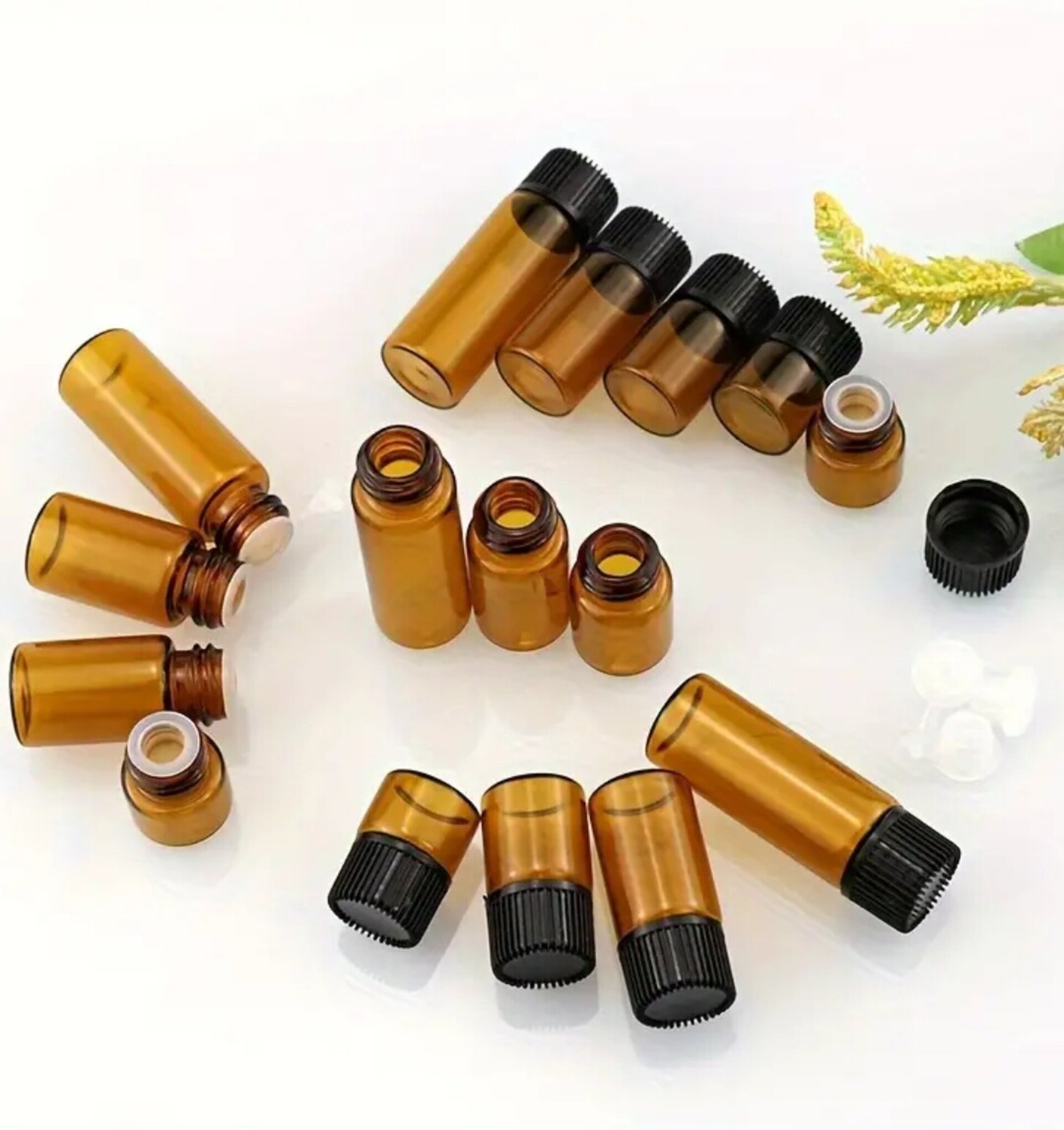 Envase Perfume 2ml Cristal marron - 2