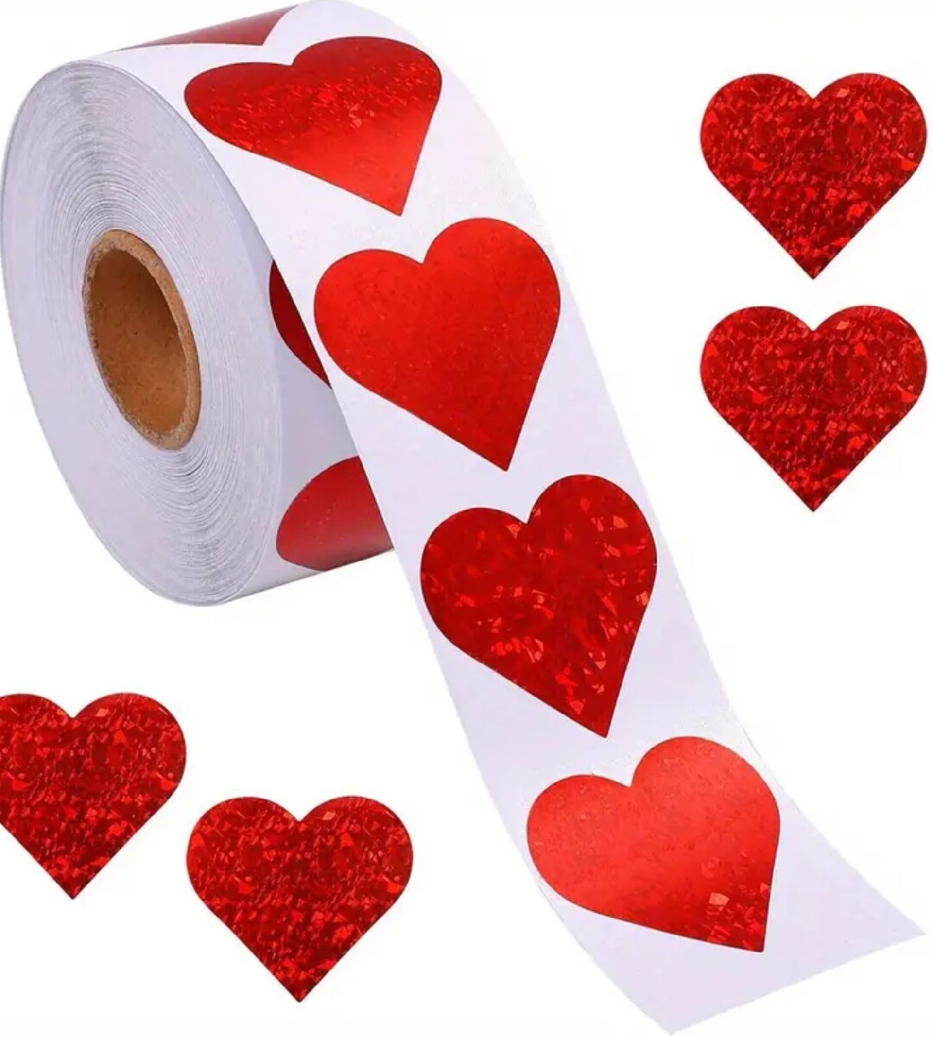 Pegatinas Premium 10 Unidades Corazon Rojizo - 5