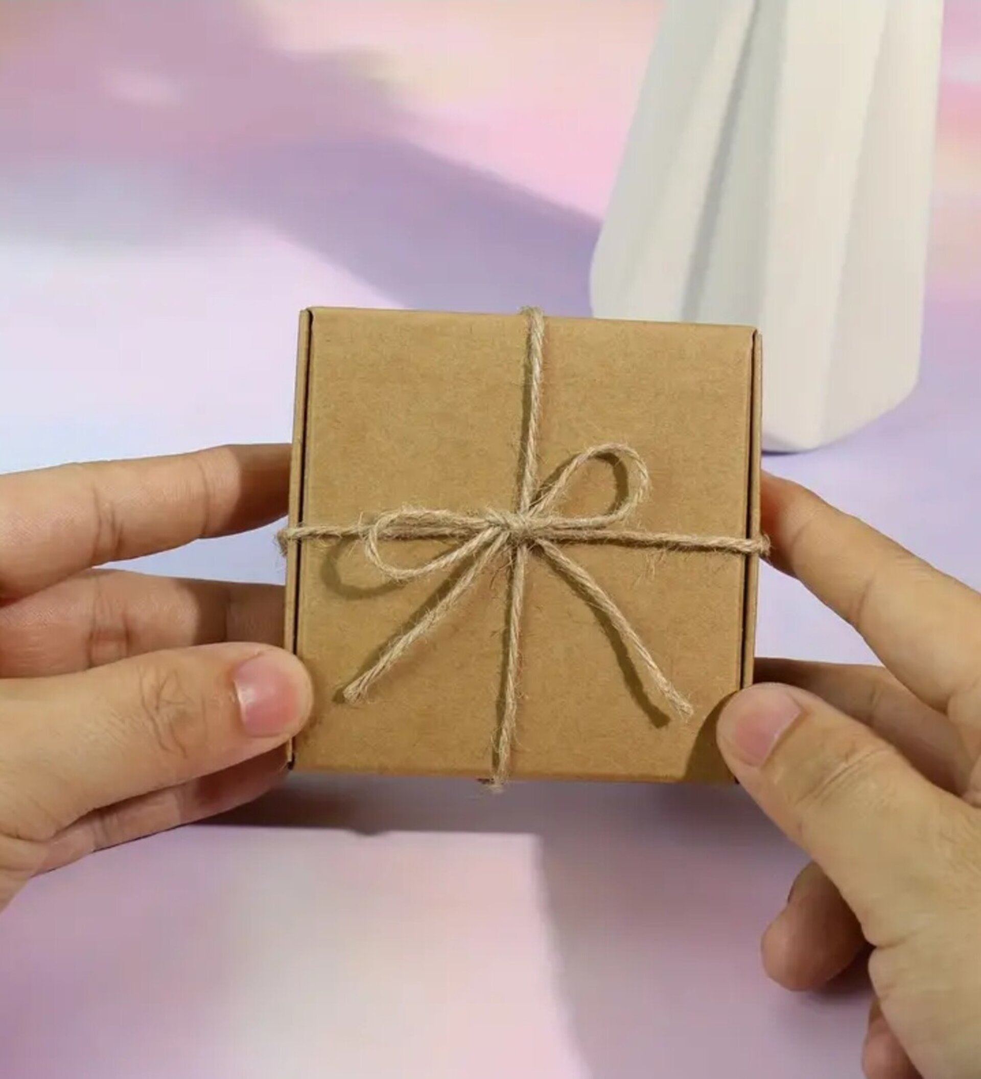 Caja Para Regalos 80x80x25 Tierra - 2