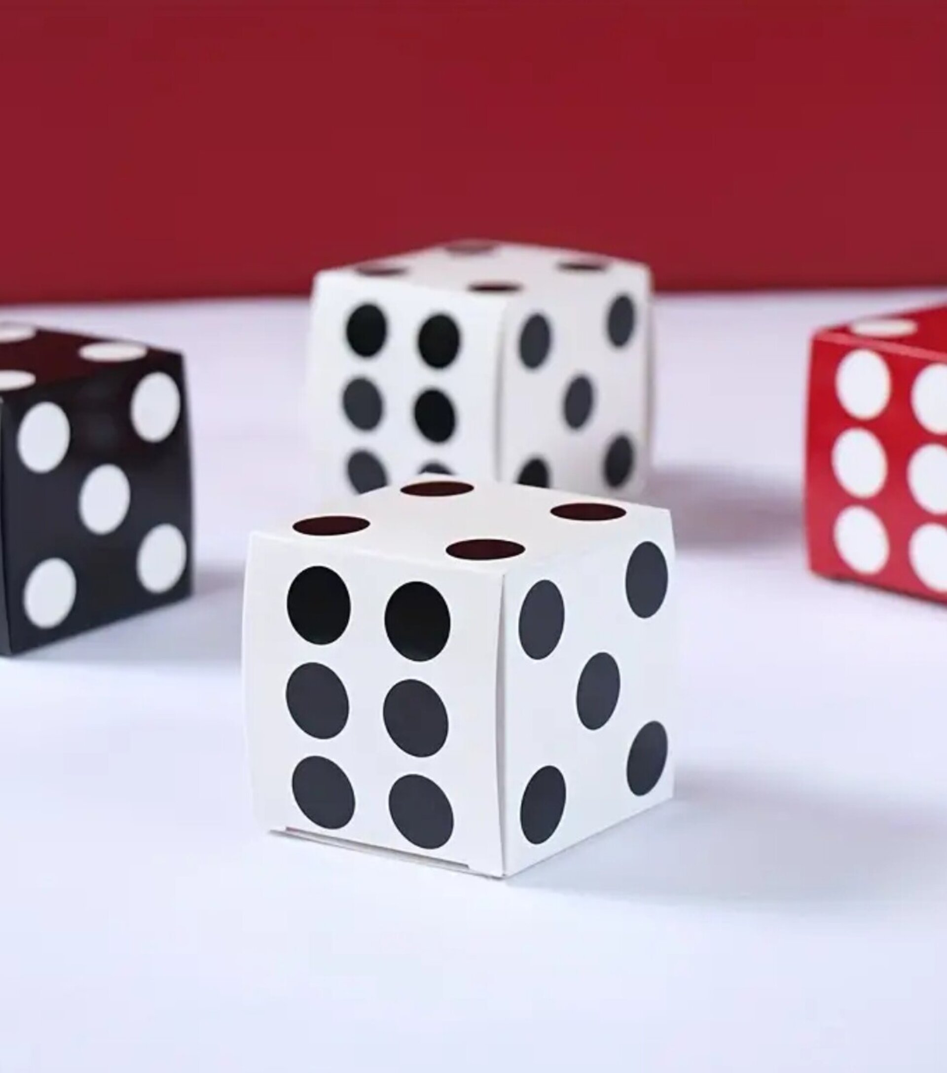 Caja Para Regalos Dados 6x6x6 Blanco - 1