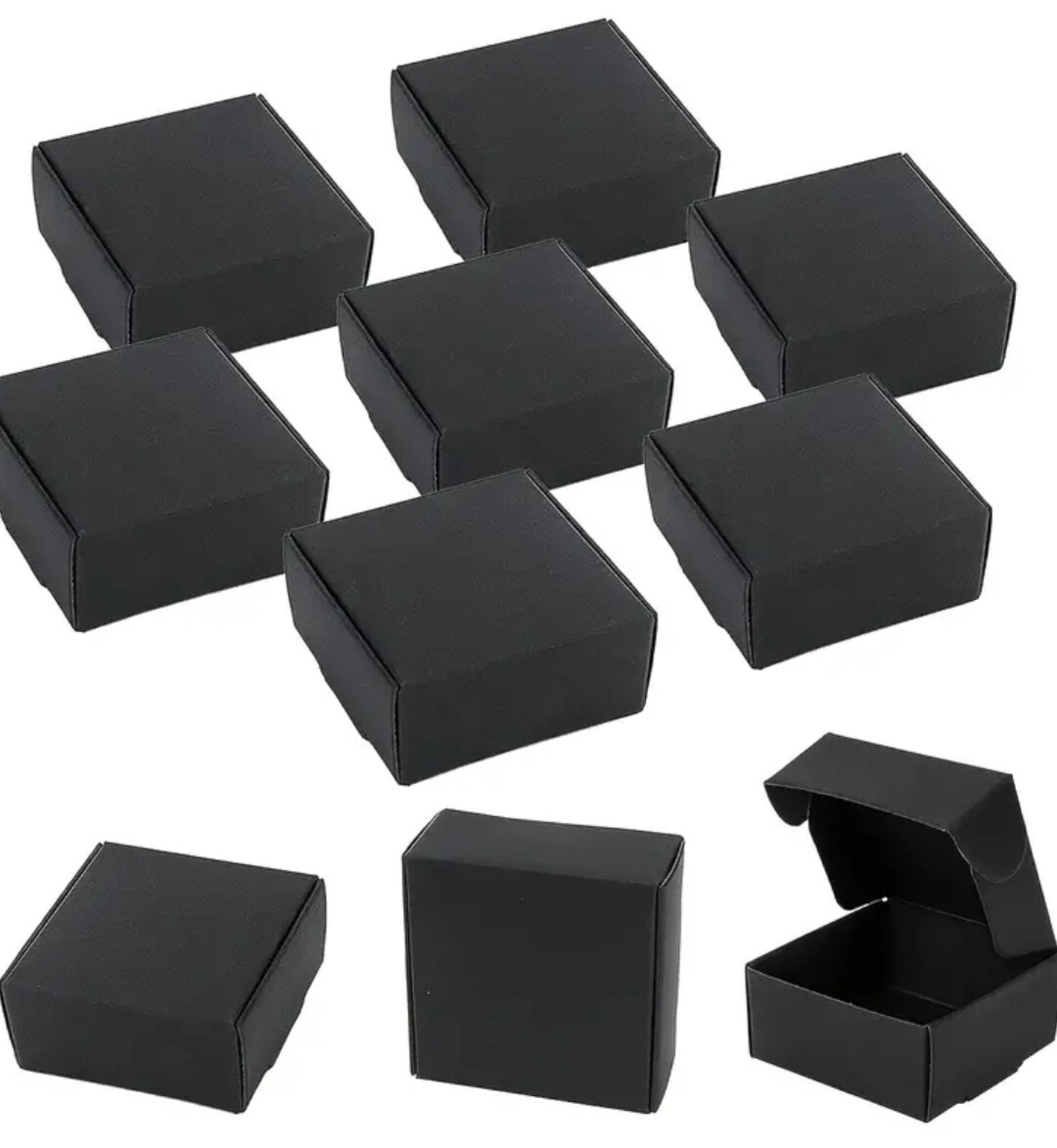 Caja Para Regalos Cuadrada 55x55x25 Negra - 7