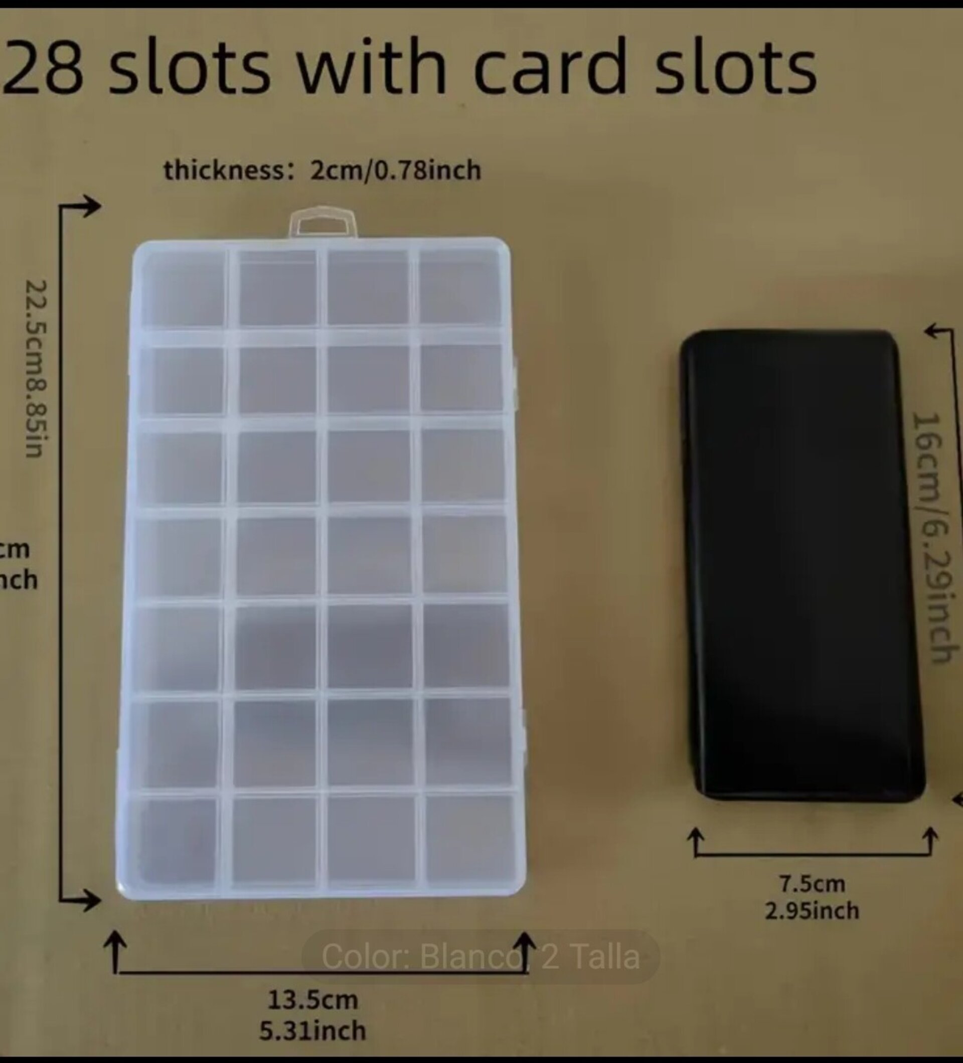 Caja Almacenamiento 28 Huecos Fija - 3