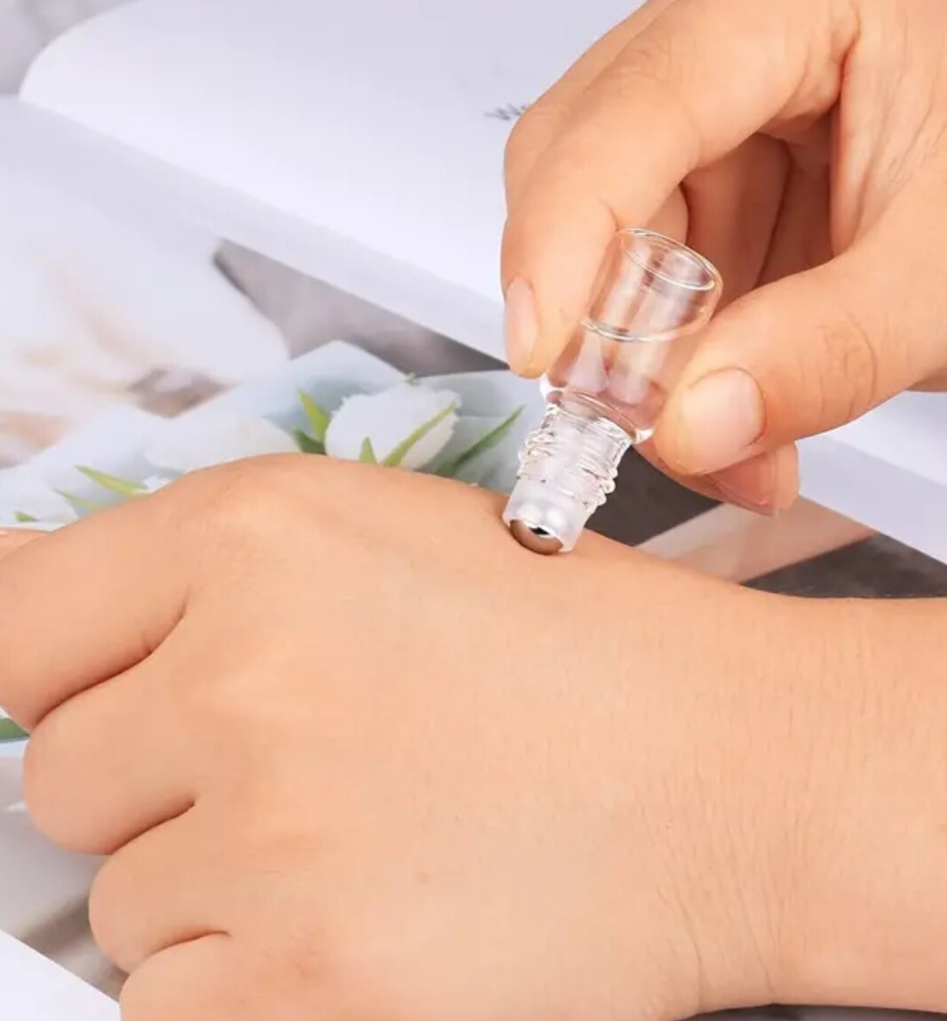 Envase Perfume 3ml Cristal transparente con bola - 6