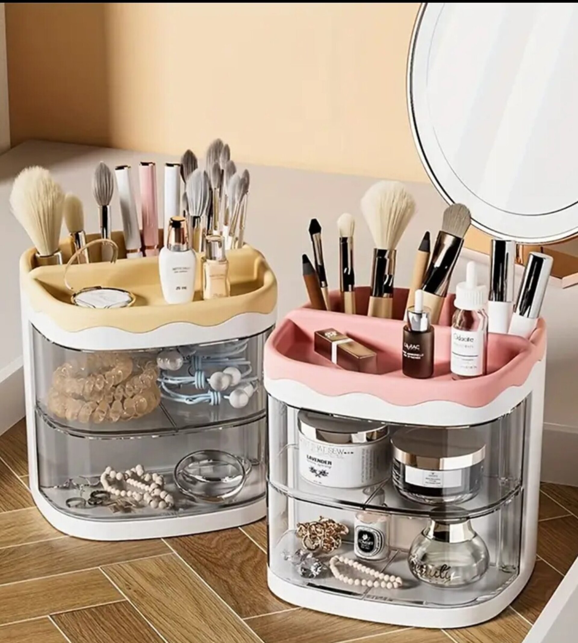 Organizador Deluxe Con Cajones  Amarillo - 2