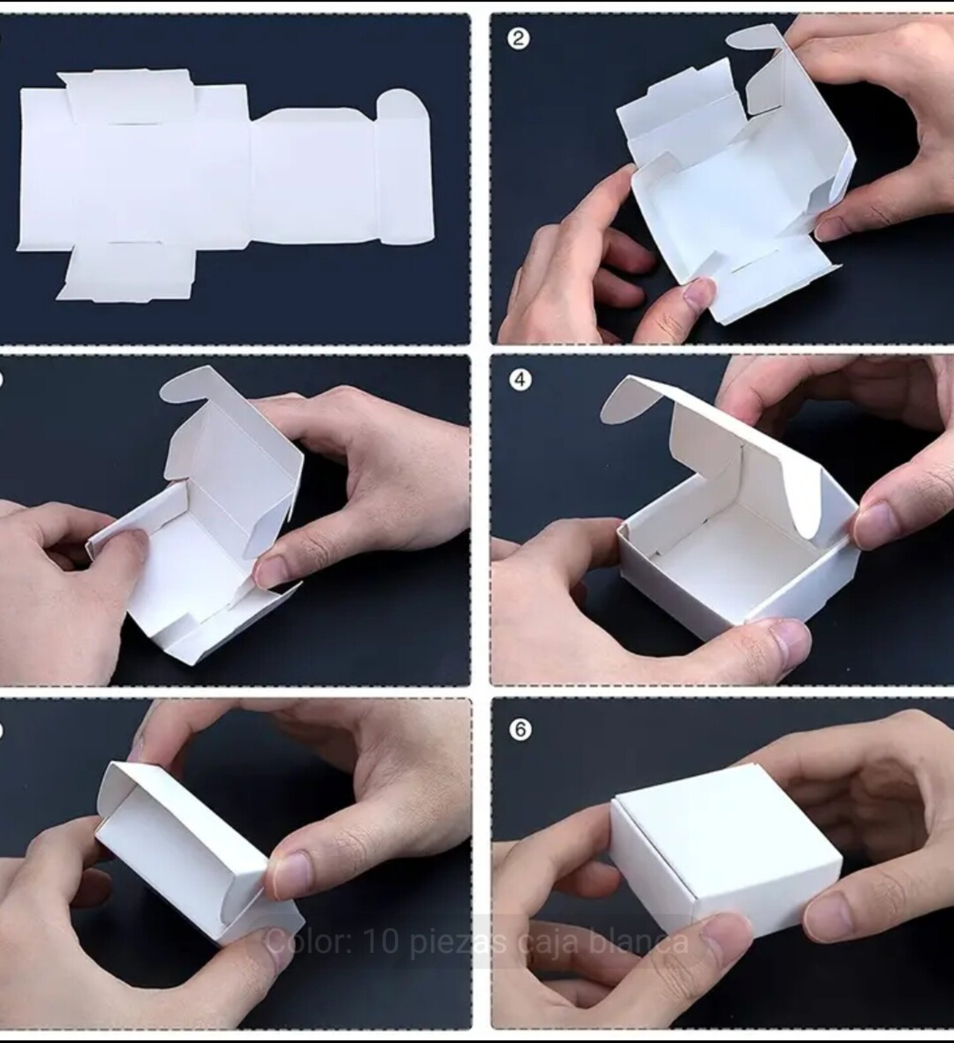 Caja Para Regalos Cuadrada 55x55x25 Blanca - 7