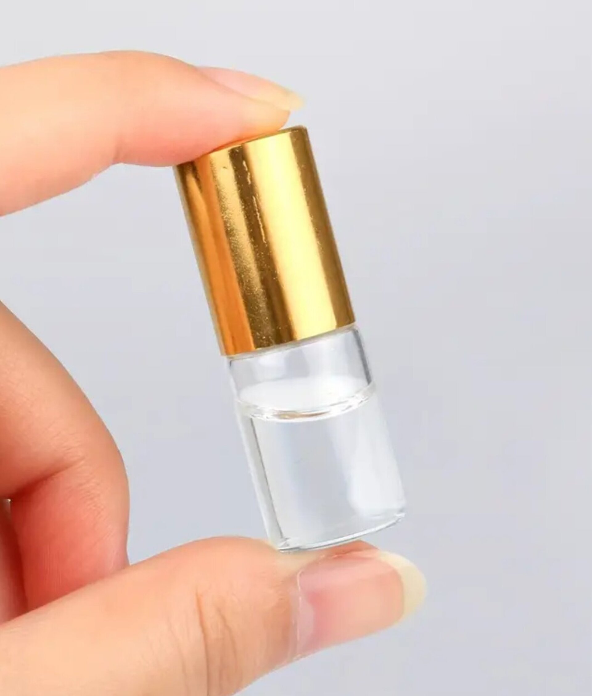 Envase Perfume 3ml Cristal transparente con bola - 1