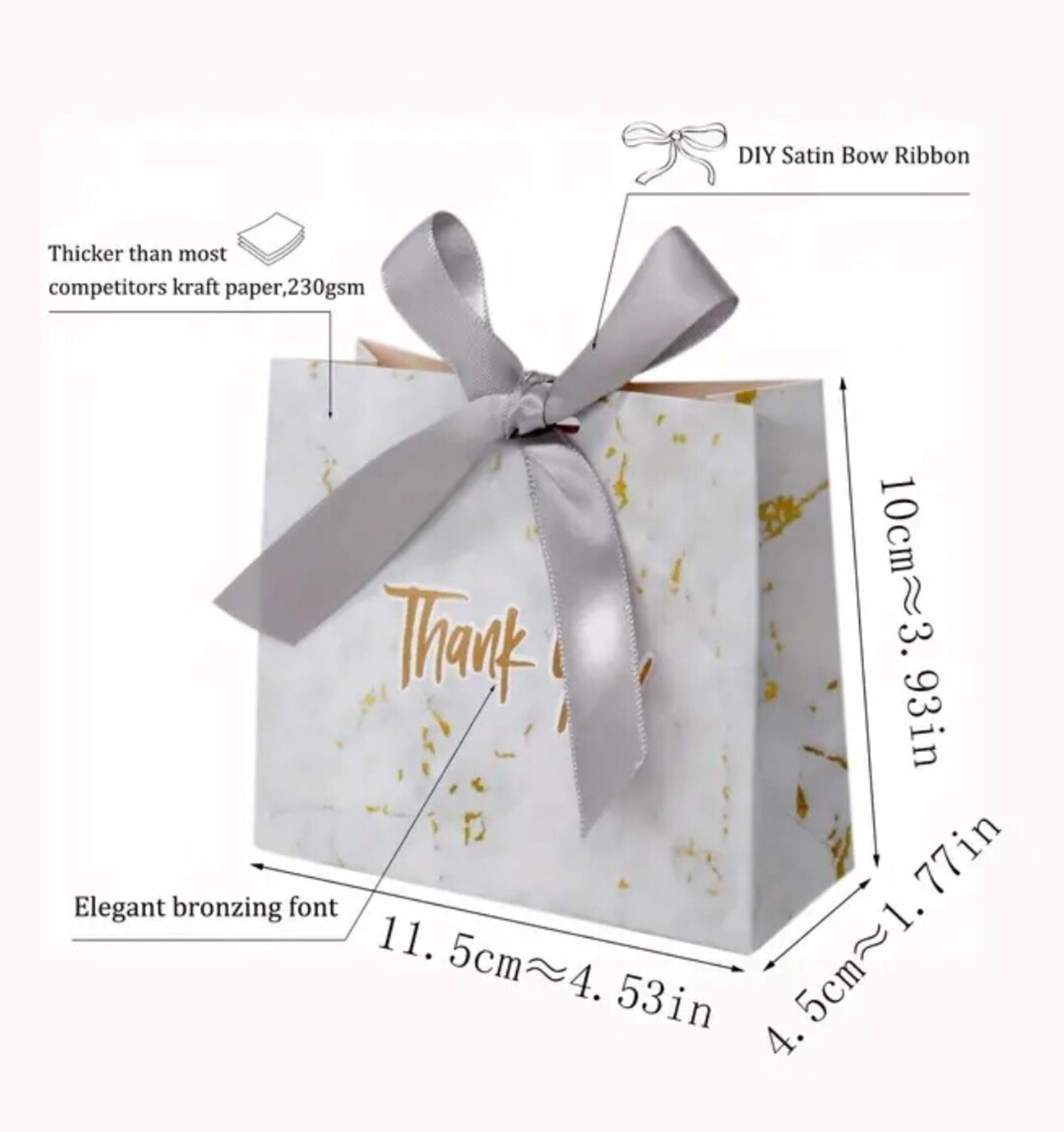 Bolsas Para Regalos Cinta 115x45x100 Oro - 2