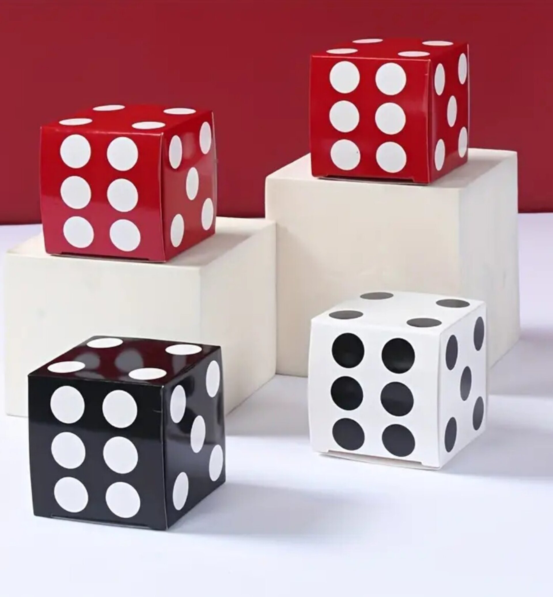 Caja Para Regalos Dados 6x6x6 Blanco - 5