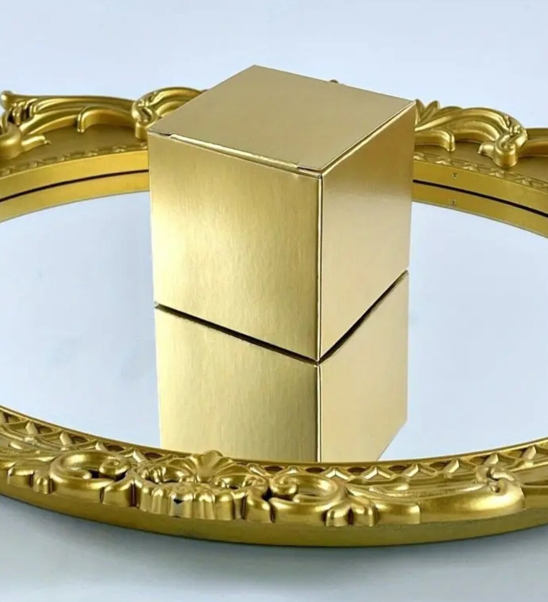 Caja Para Regalos Lisa 5x5x5 Dorada - 1