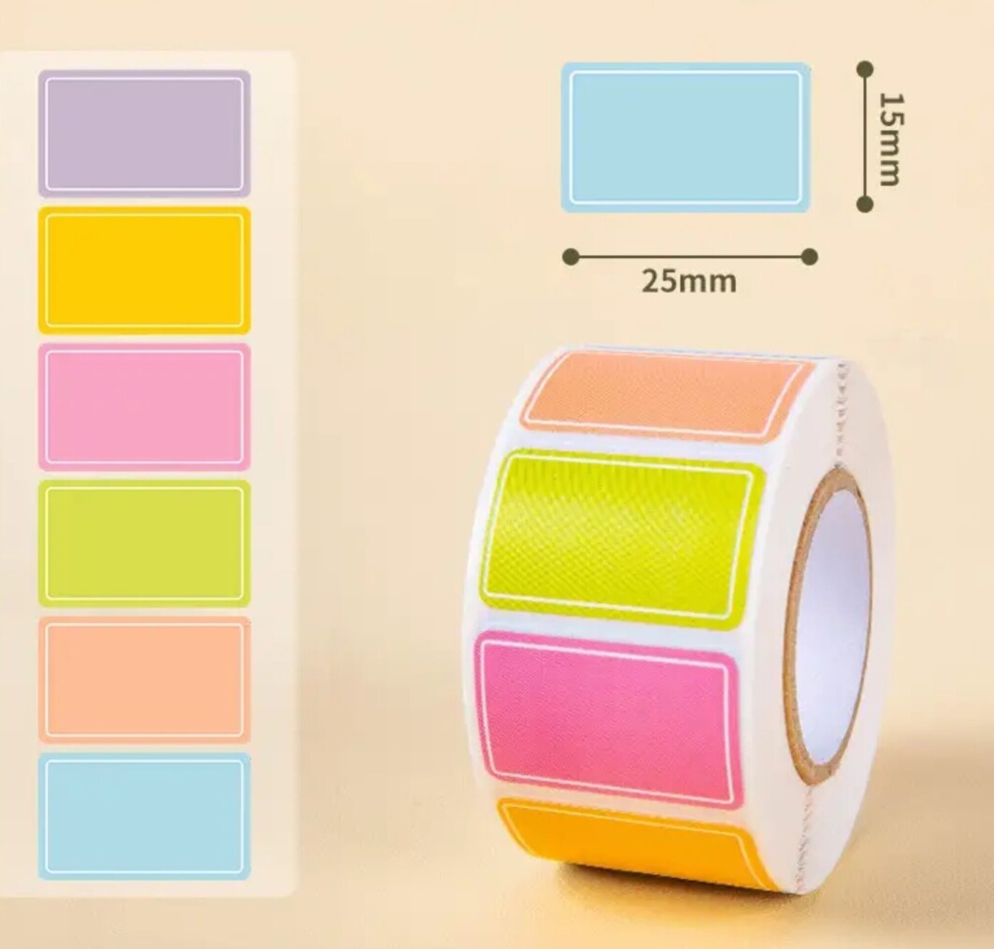 Pegatinas Premium 5 Unidades Color Pastel - 1