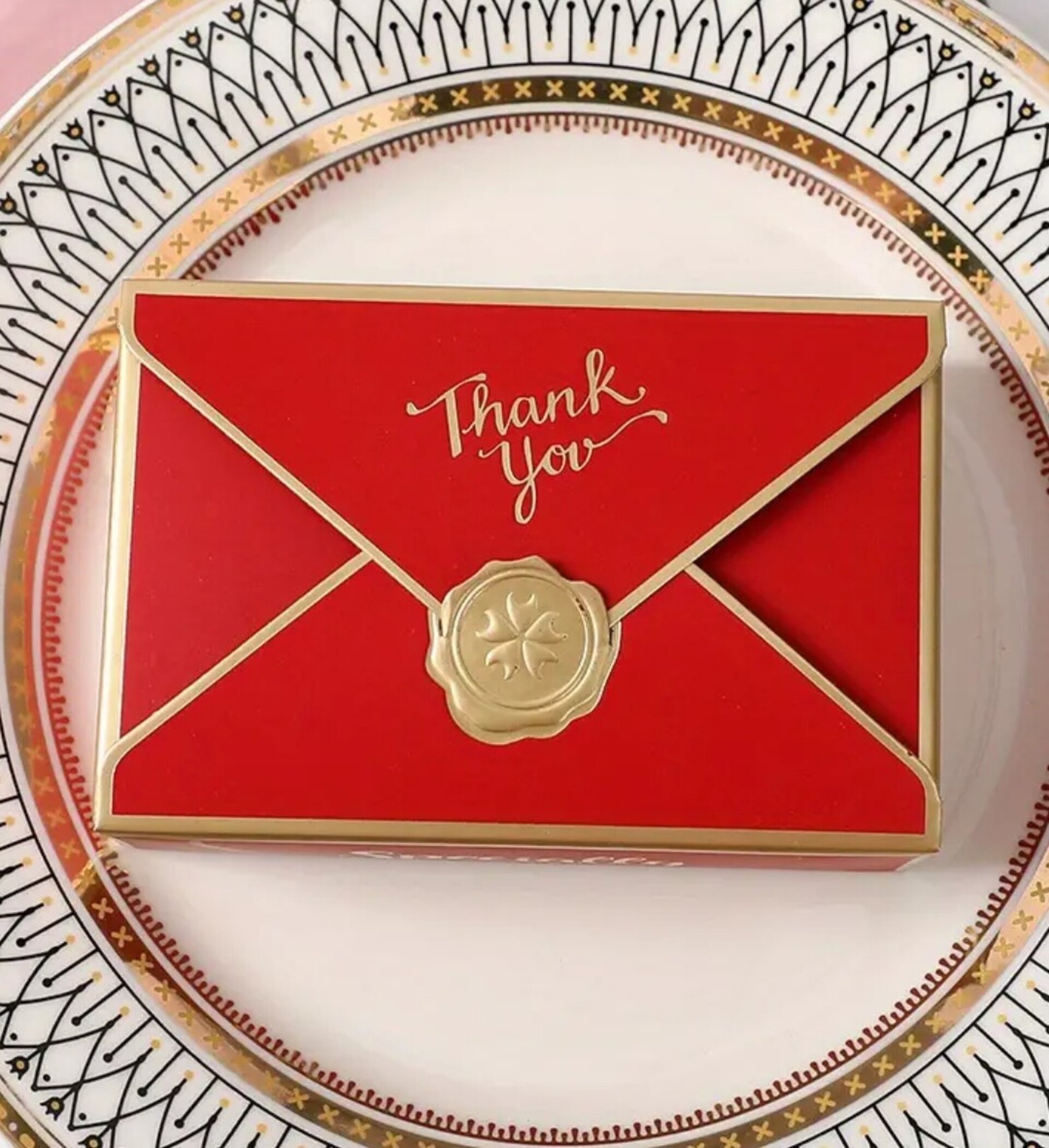 Caja Para Regalos Lazo 105x70x35 Roja - 5