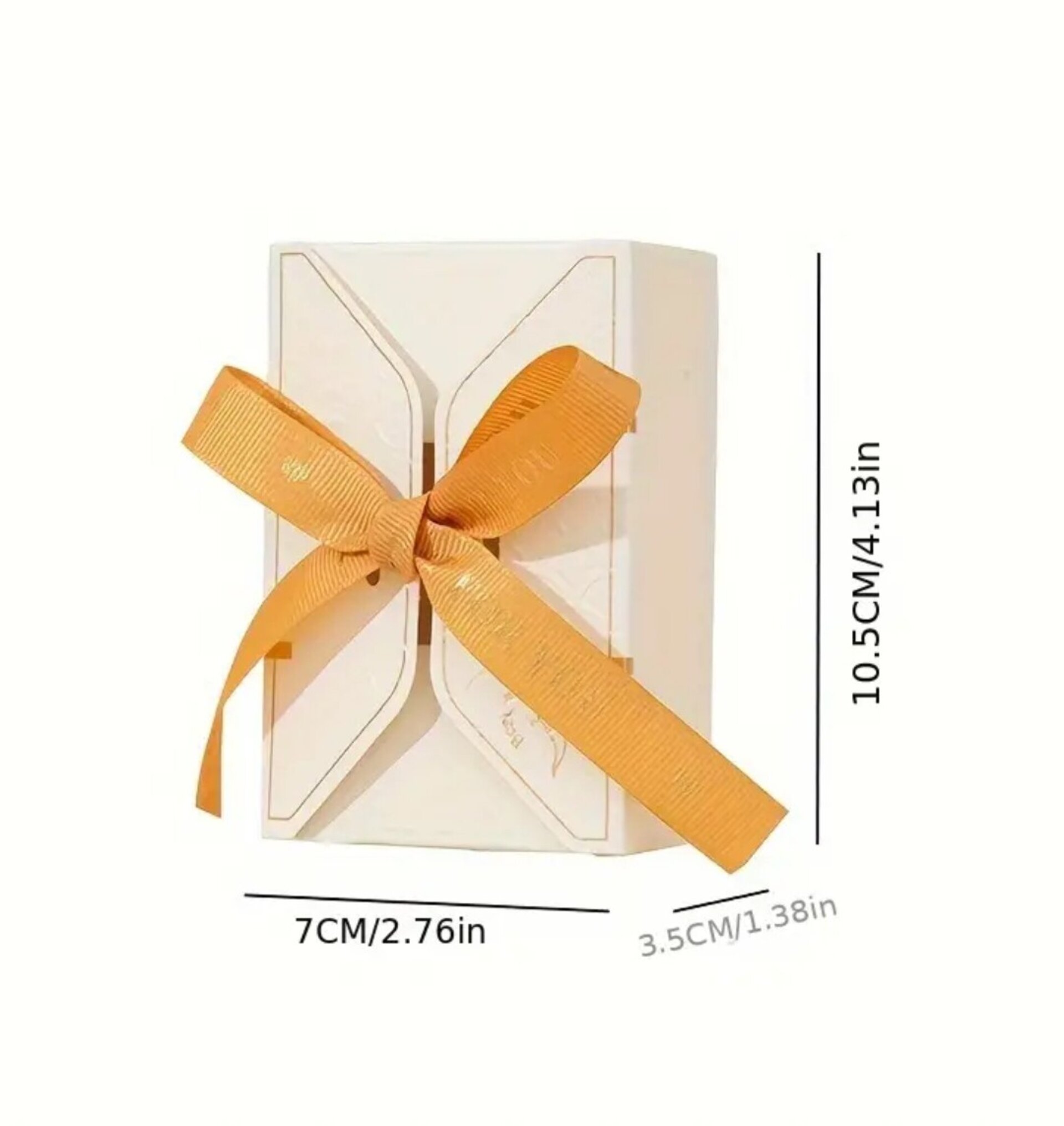 Caja Para Regalos Lazo 105x70x35 Lechoso - 1