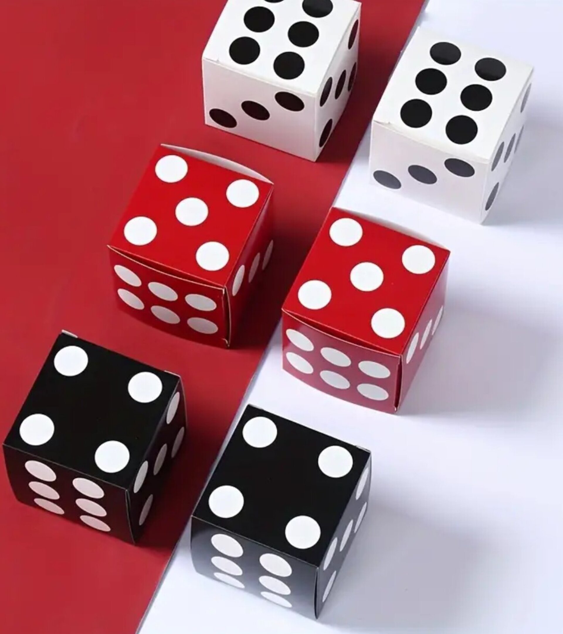 Caja Para Regalos Dados 6x6x6  Negro - 3