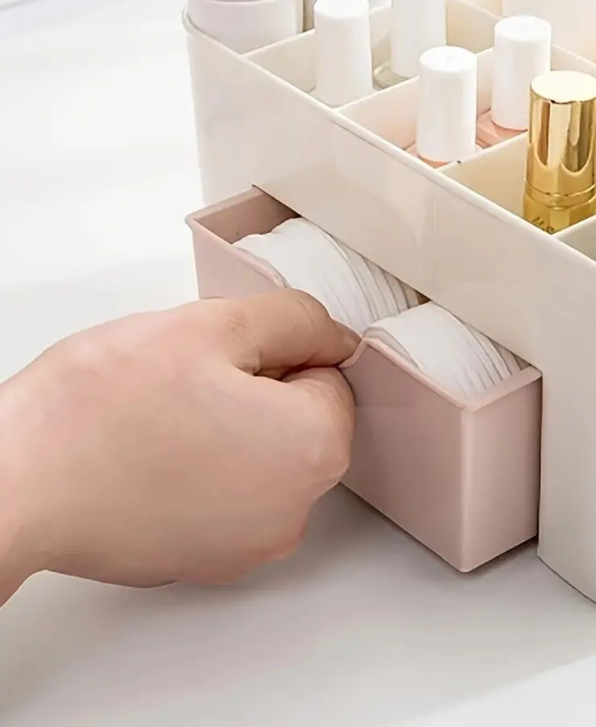 Organizador Con Cajón Rosa Claro - 3