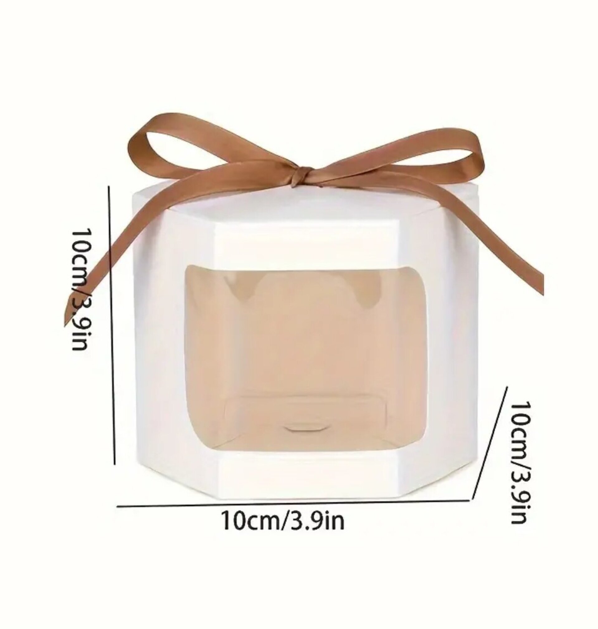 Caja Para Regalos Blanca 10x10x10 - 2