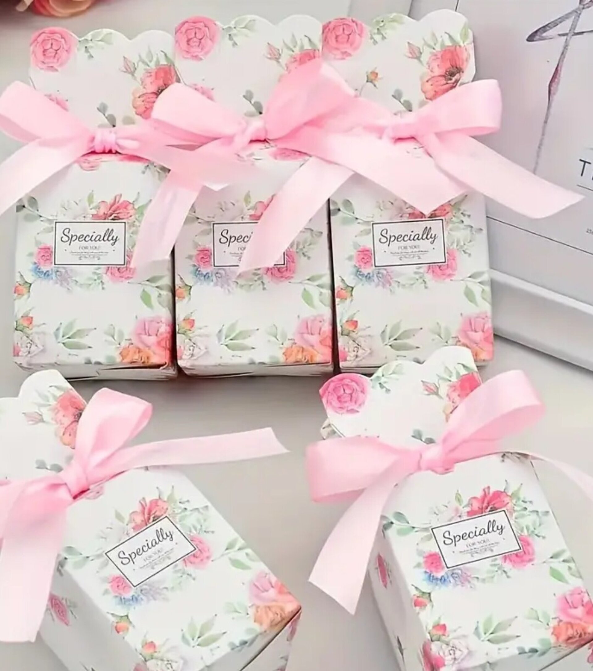 Caja Para Regalos Floral 5x5 - 2