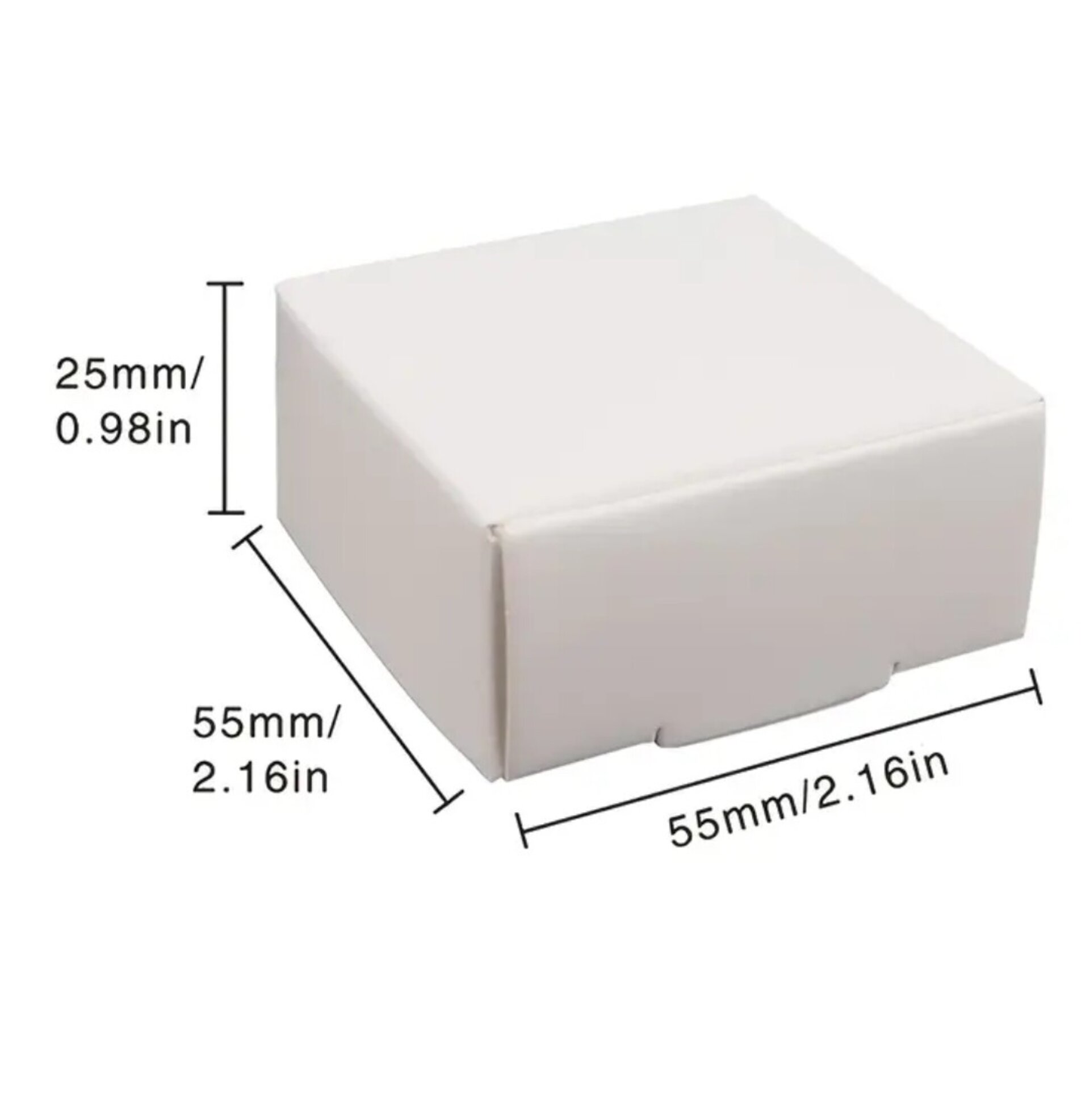 Caja Para Regalos Cuadrada 55x55x25 Blanca - 1