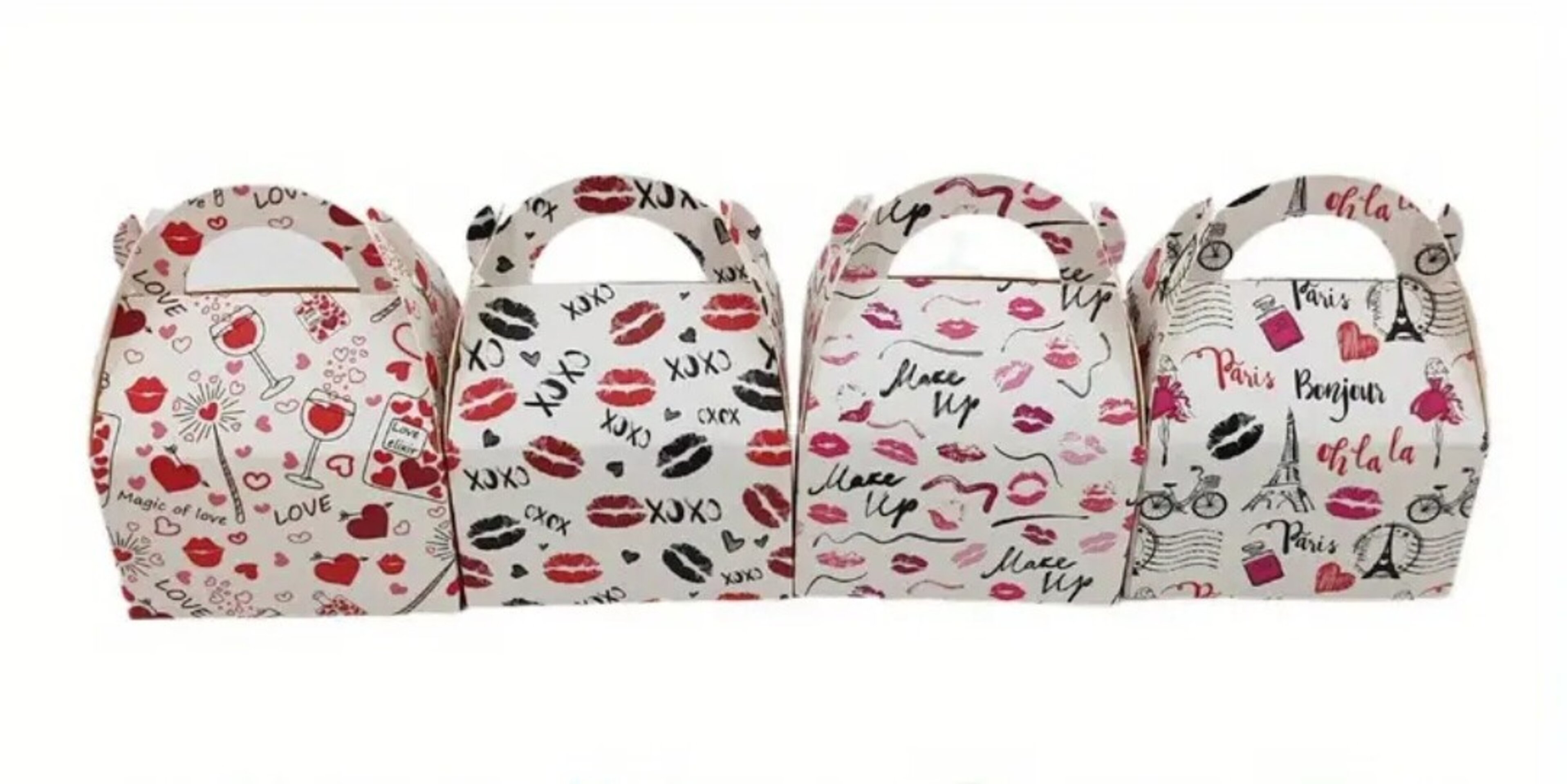 Caja Para Regalos 8x6x5 Labios Mini - 3