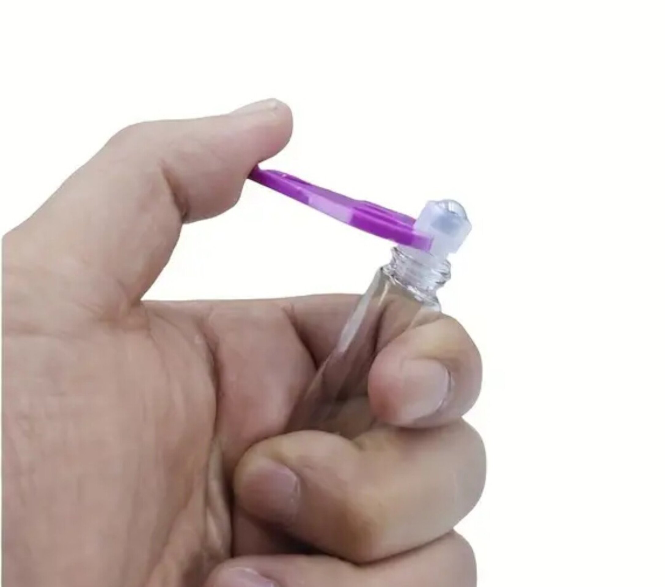 Envase Perfume 10mll Cristal transparente con bola - 3