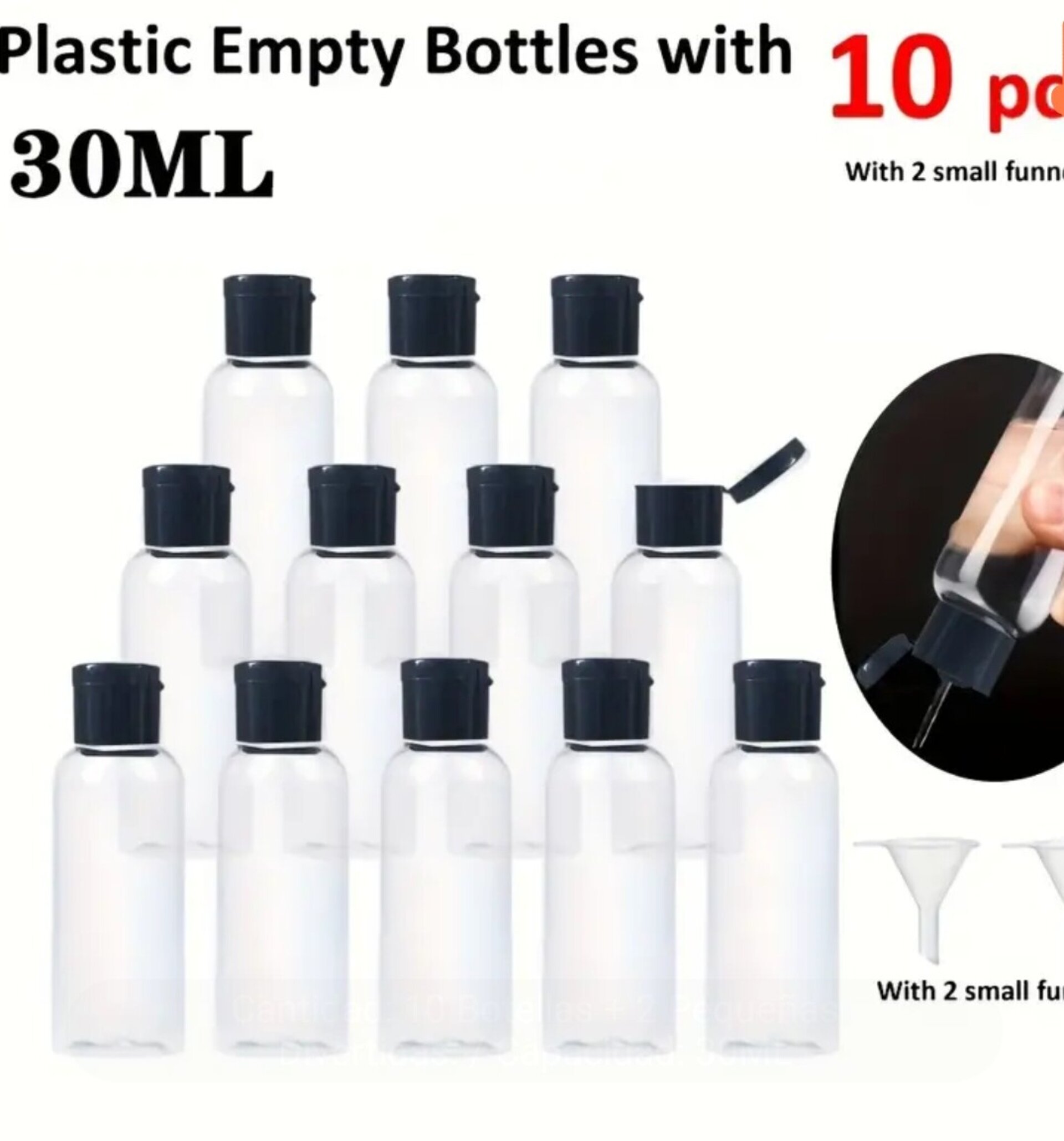 Envase Perfume 30mll Transparente Cloud - 2