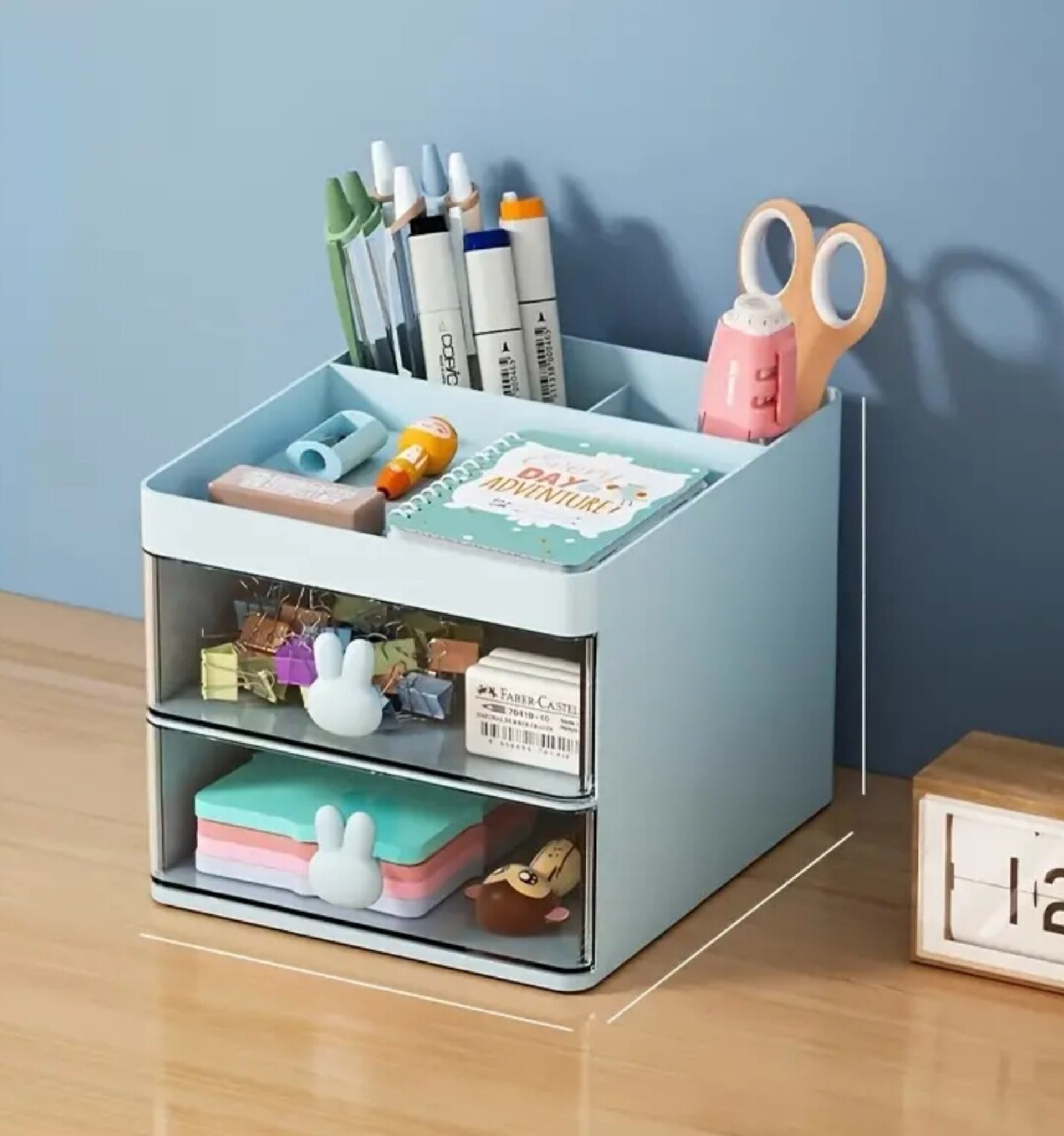 Organizador Con Cajones  Azul - 7