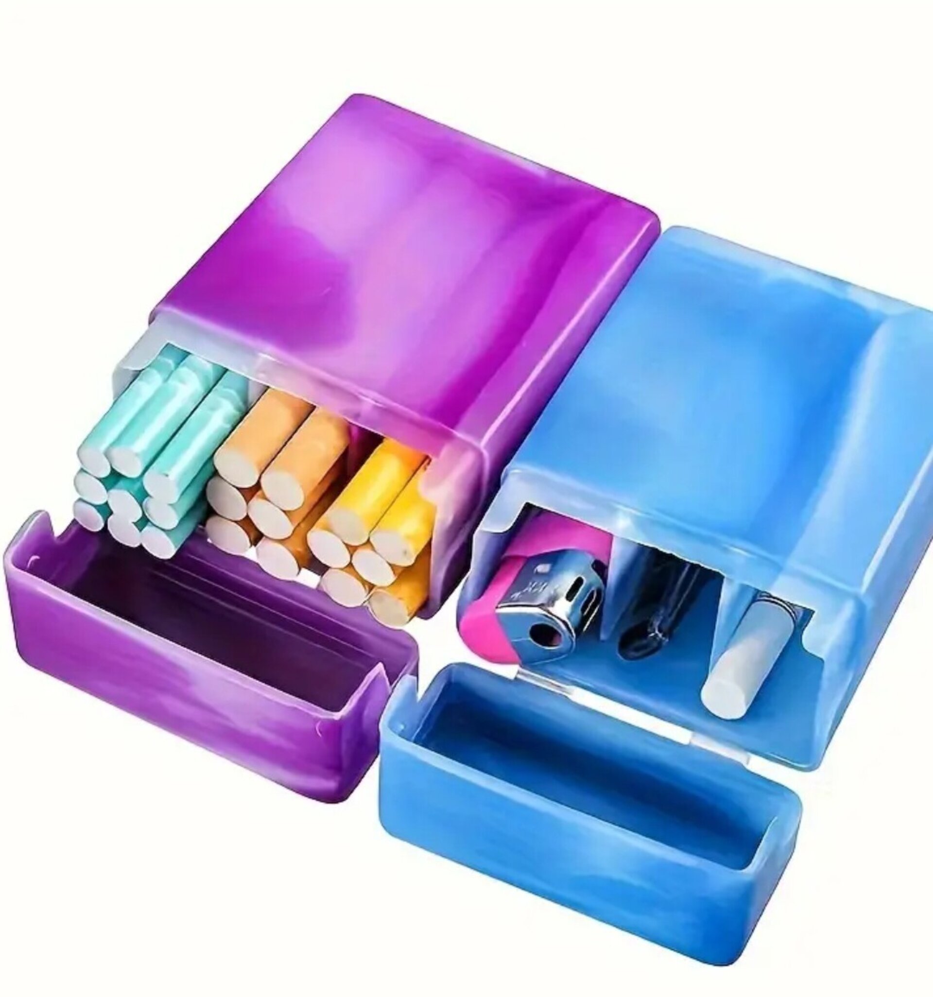 Envases Para Tabaco Y Perfumes Azul - 4