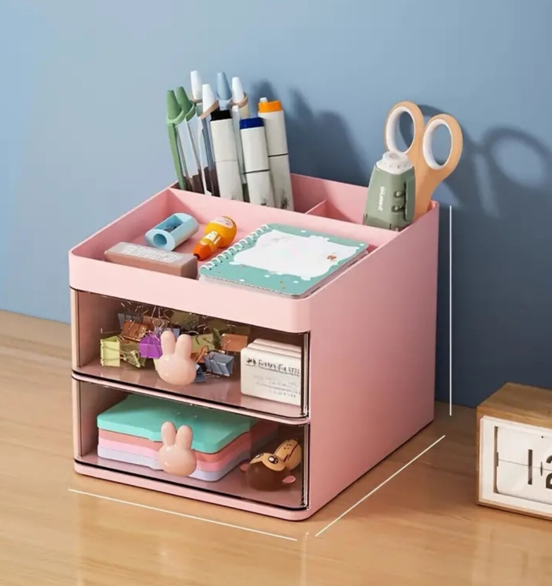 Organizador Con Cajones  Rosa - 4