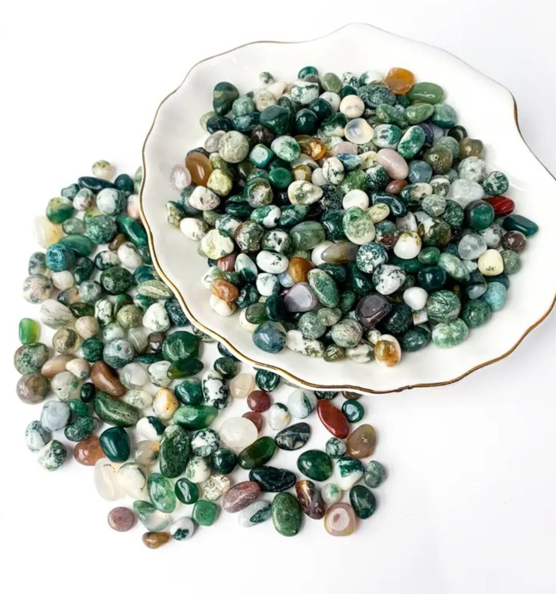 Piedras Cristal Agata Verde 5G - 5