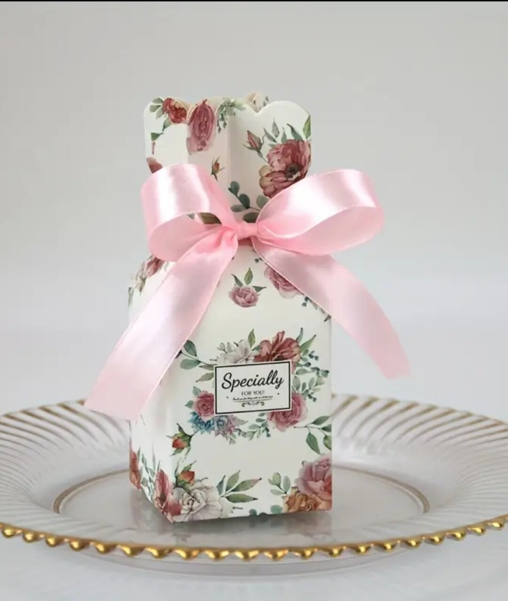 Caja Para Regalos Floral 5x5 - 3