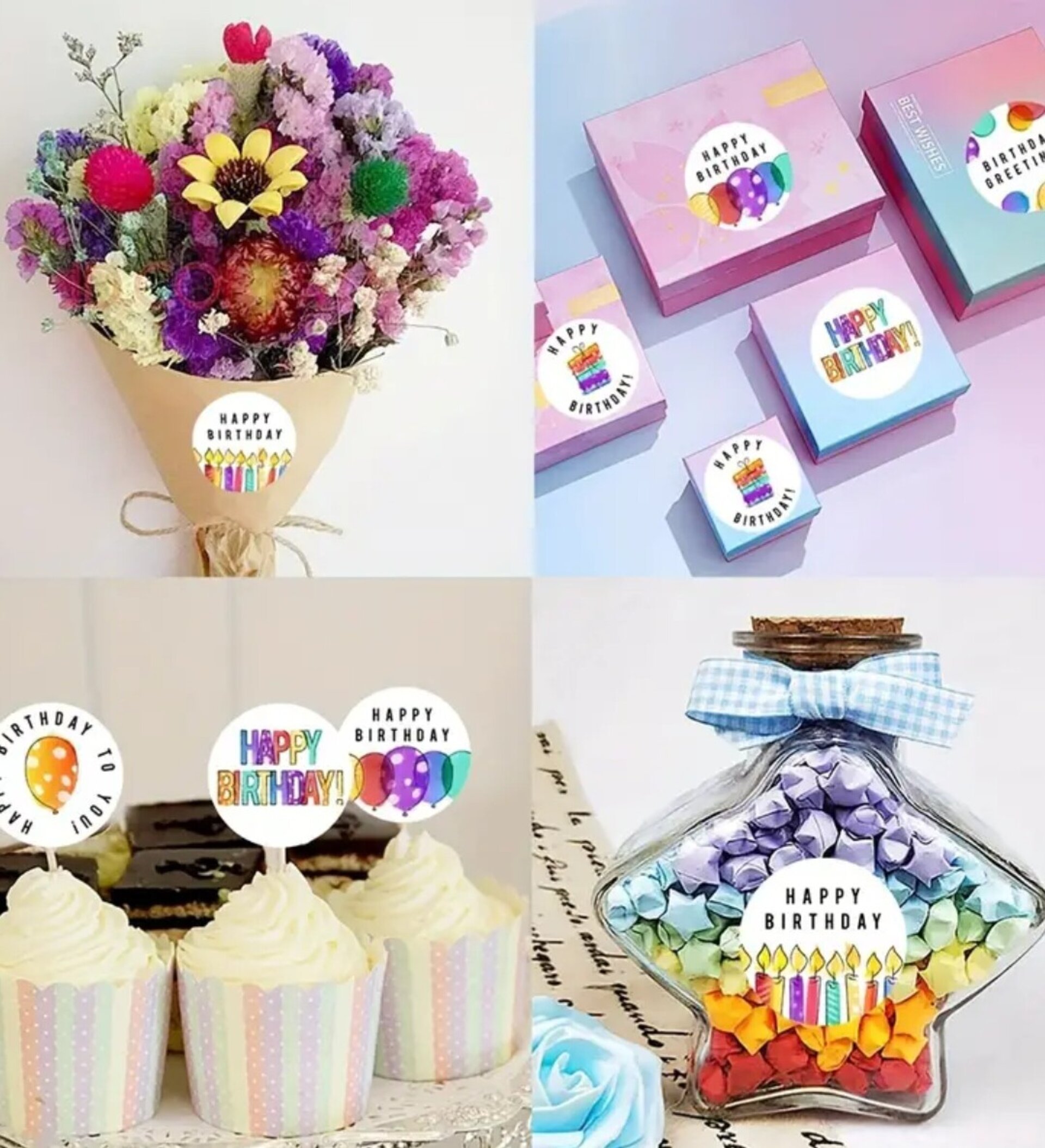 Pegatinas Premium 10 Unidades Cumpleaños - 2