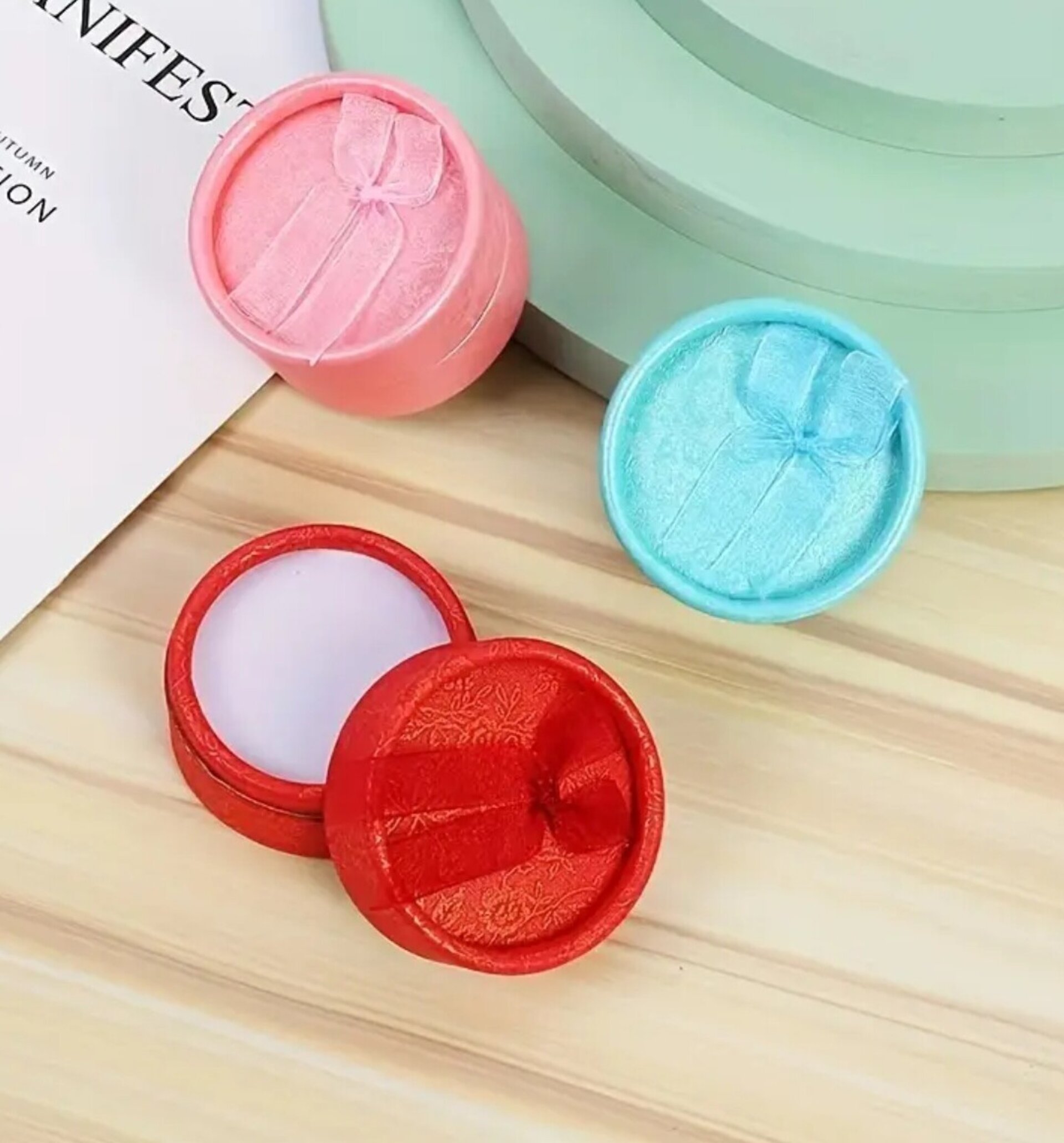 Caja Para Regalos Redonda Mixta 5x5x3 - 6