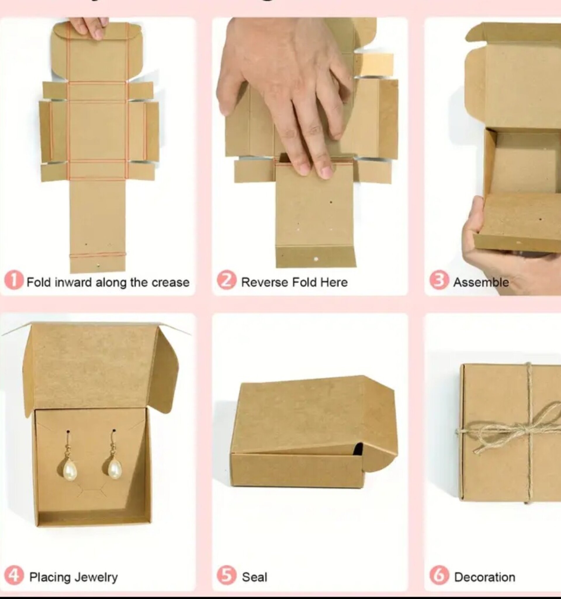 Caja Para Regalos 80x80x25 Tierra - 3