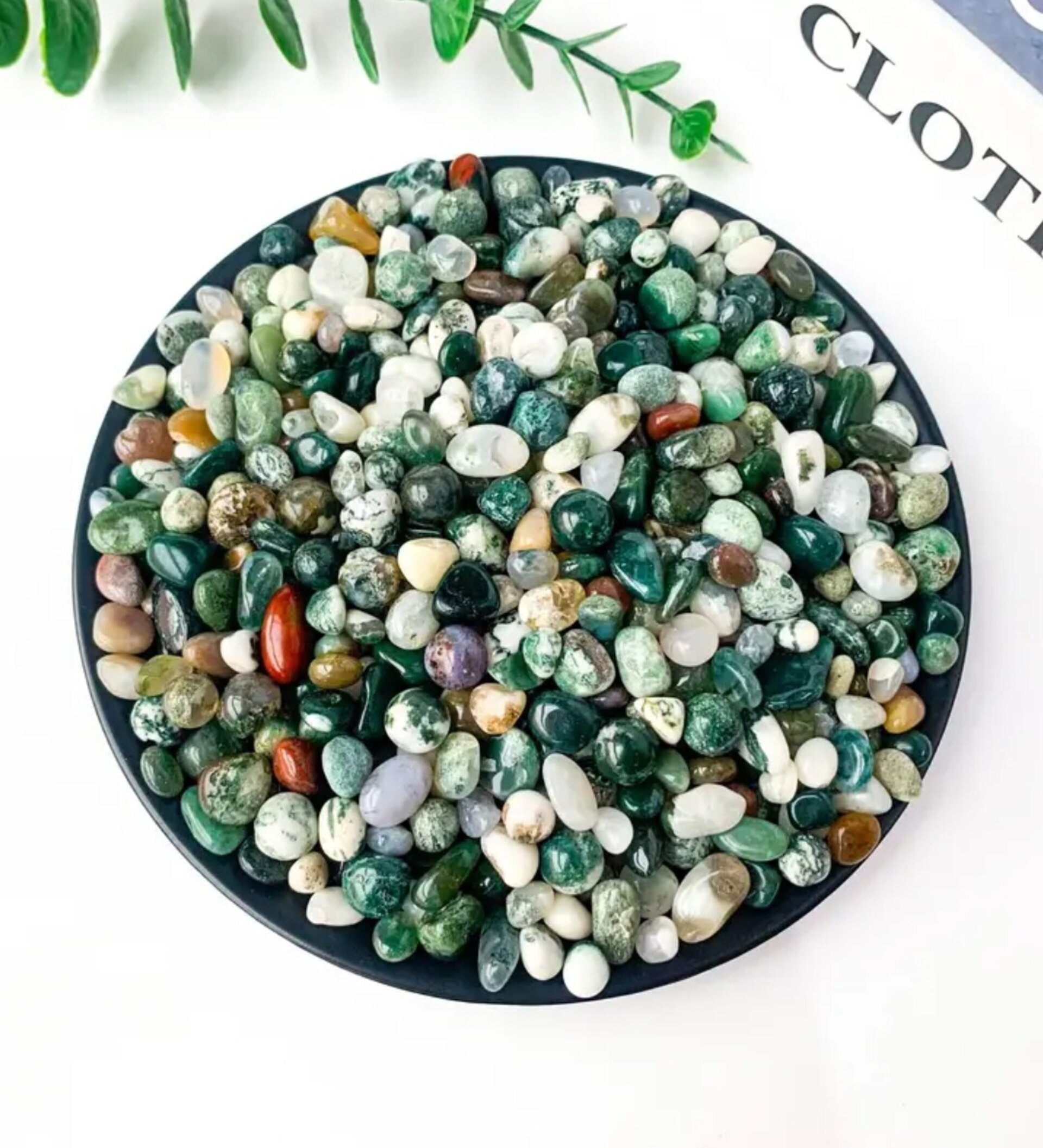 Piedras Cristal Agata Verde 5G - 4