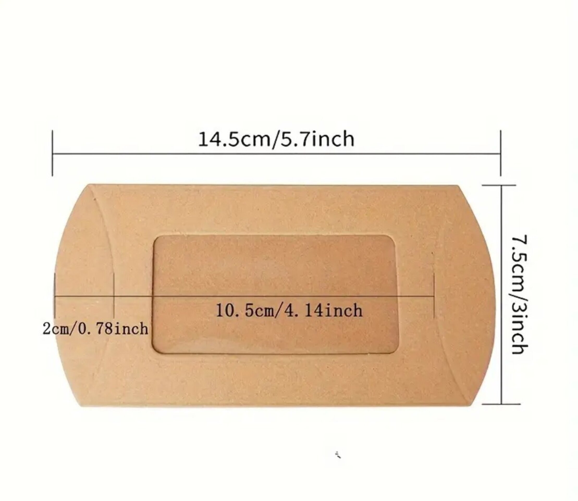 Caja Para Regalos Petaca 125x75x20 carne - 6