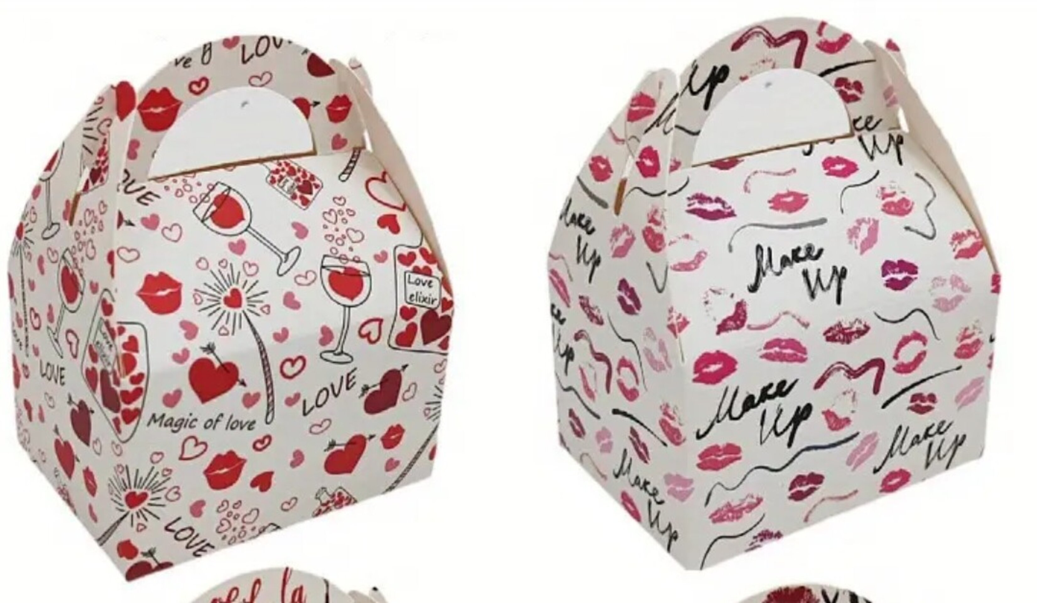 Caja Para Regalos 8x6x5 Labios Mini - 5