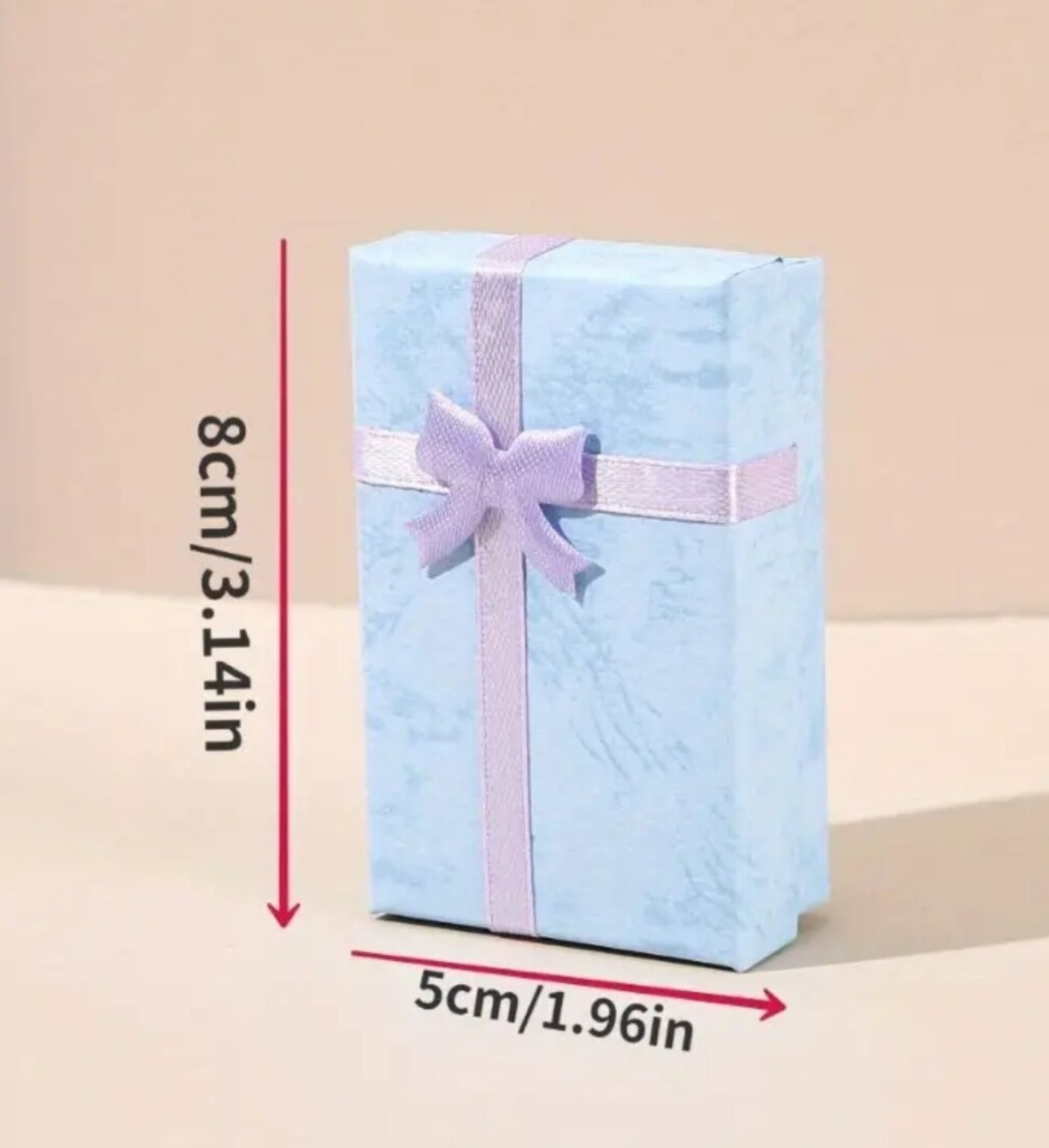 Caja Para Regalos Lazo 80x50x27 Azul - 1