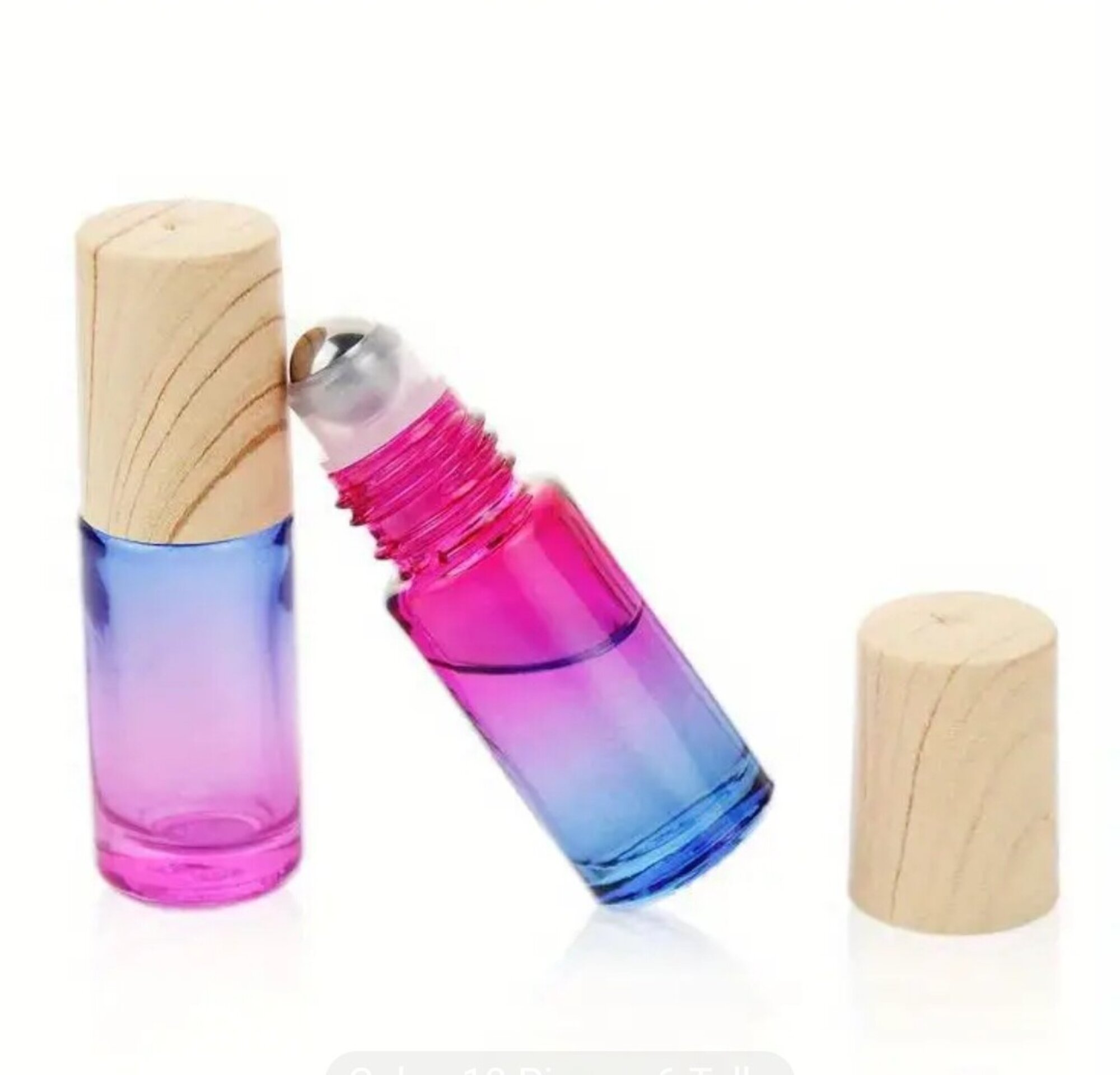 Envase Perfume 5mll Cristal Arcoiris con bola - 7