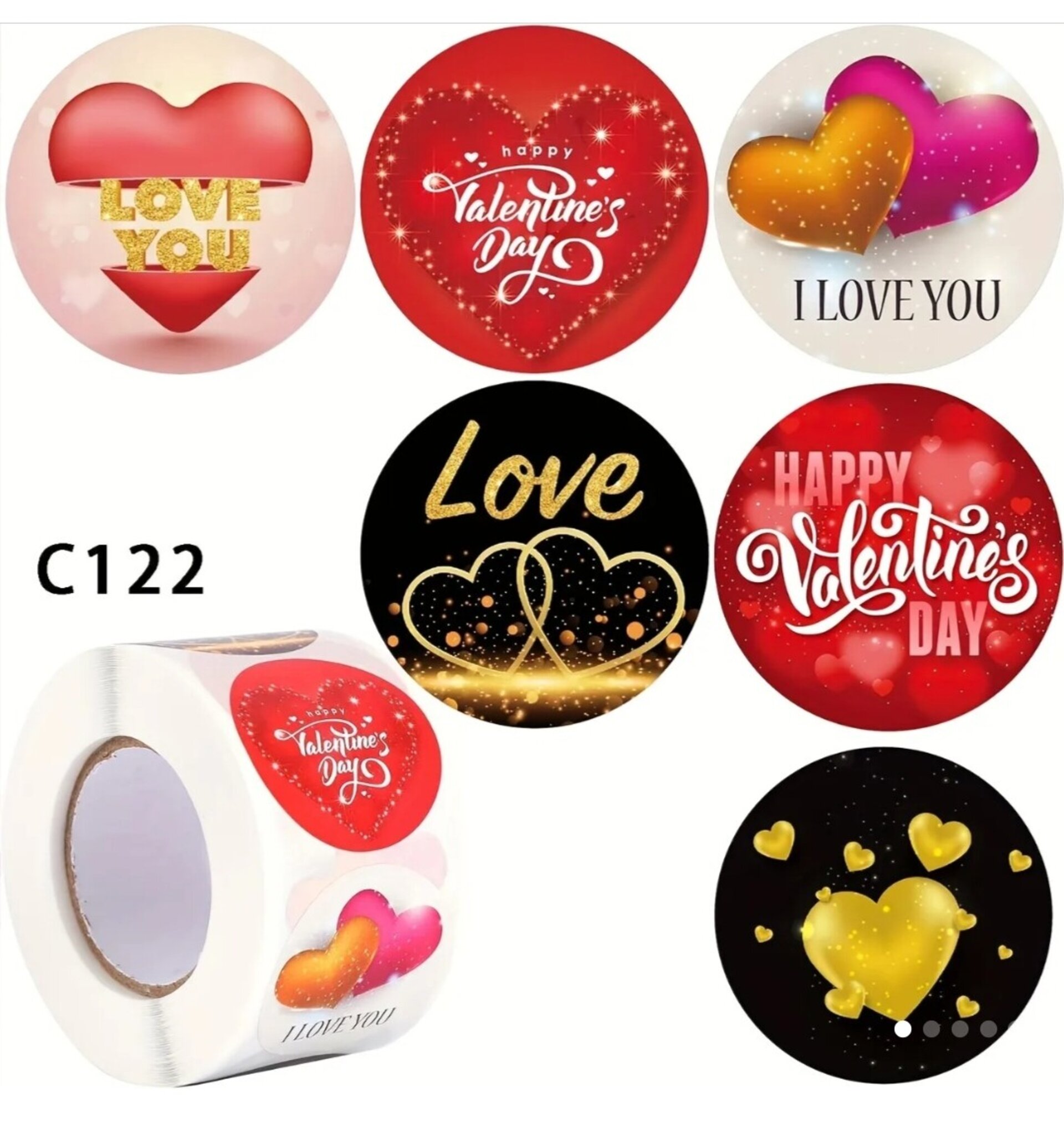 Pegatinas Premium 10 Unidades San Valentín - 3