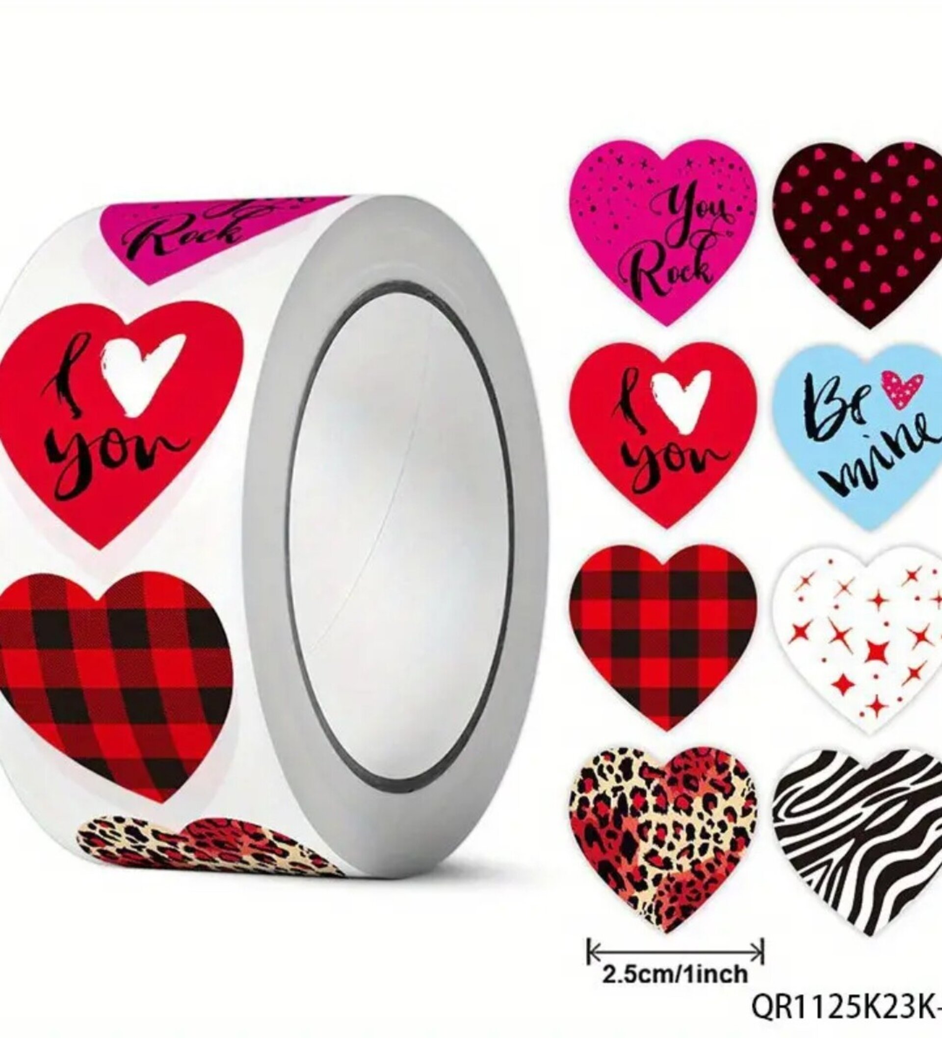 Pegatinas Premium 10 Unidades Corazon Mixto - 1